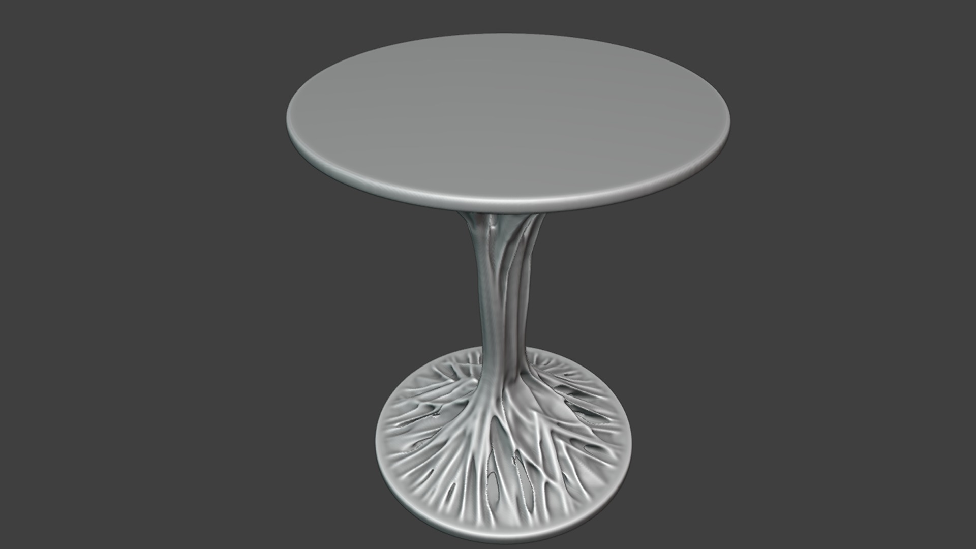 Mini Organic Table hard details made for CNC and 3D Printing 3D print model_2