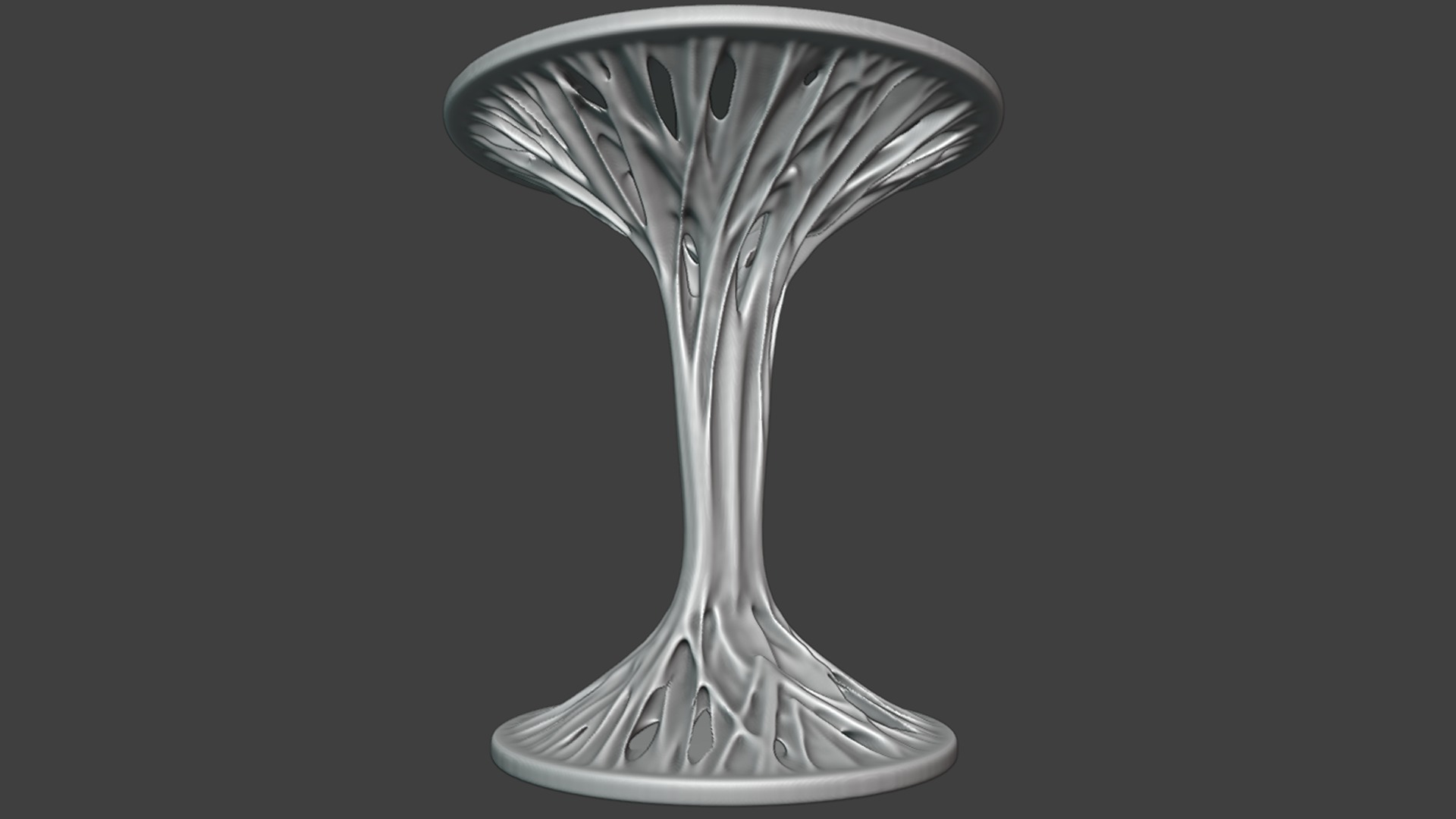 Mini Organic Table hard details made for CNC and 3D Printing 3D print model_3
