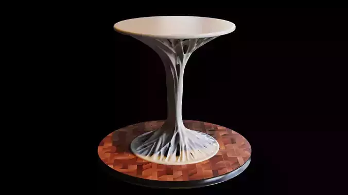 Mini Organic Table hard details  made for CNC and 3D Printing