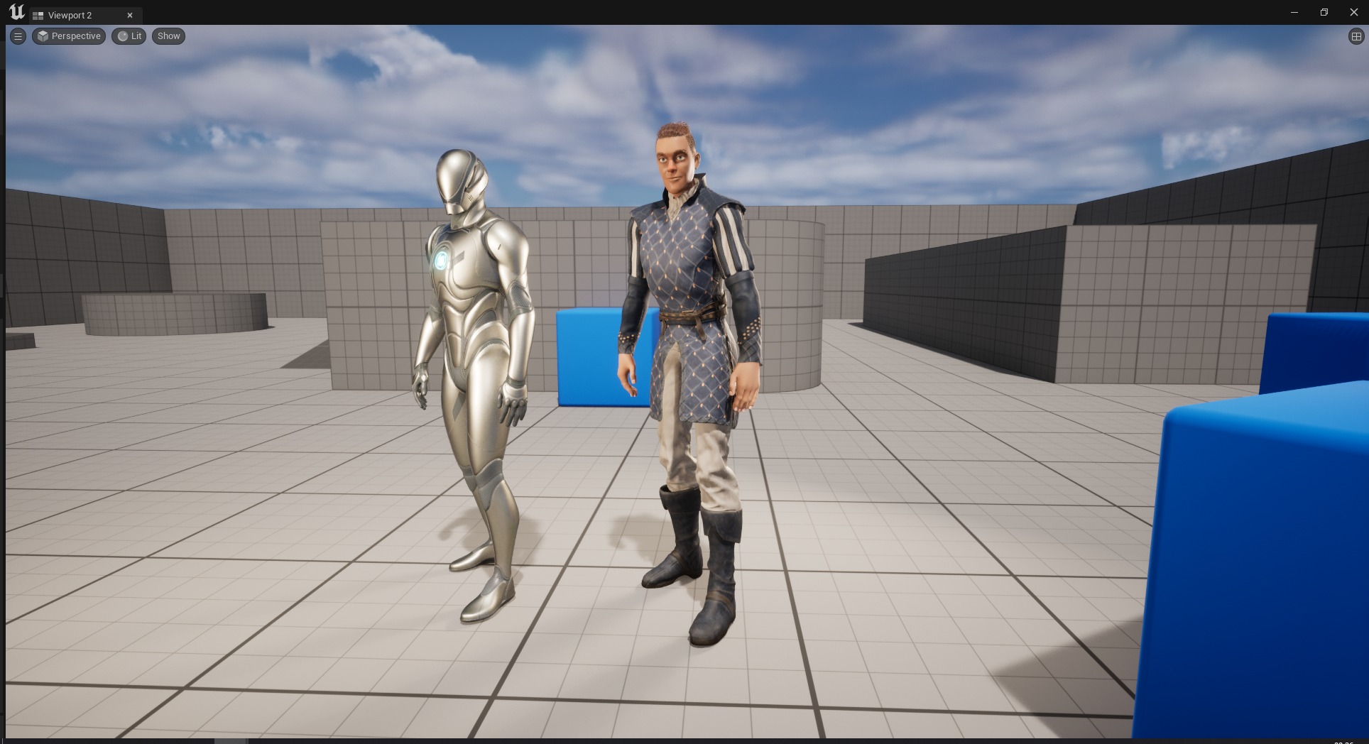 Cartoon Adventurer in Quilted Armor Low-poly 3D model_27