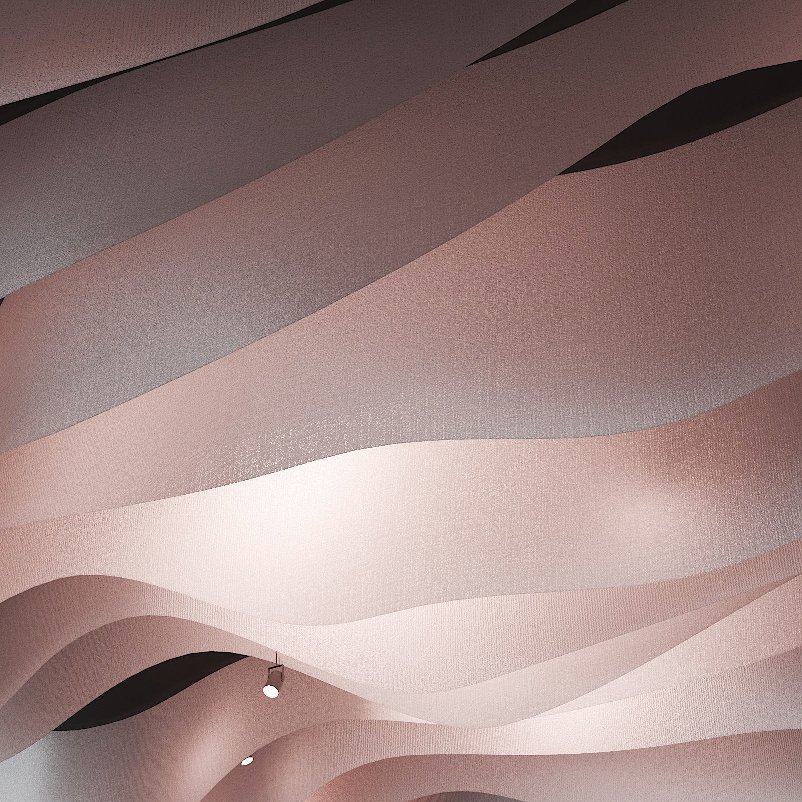 Fabric suspended ceiling 1 3D model_4