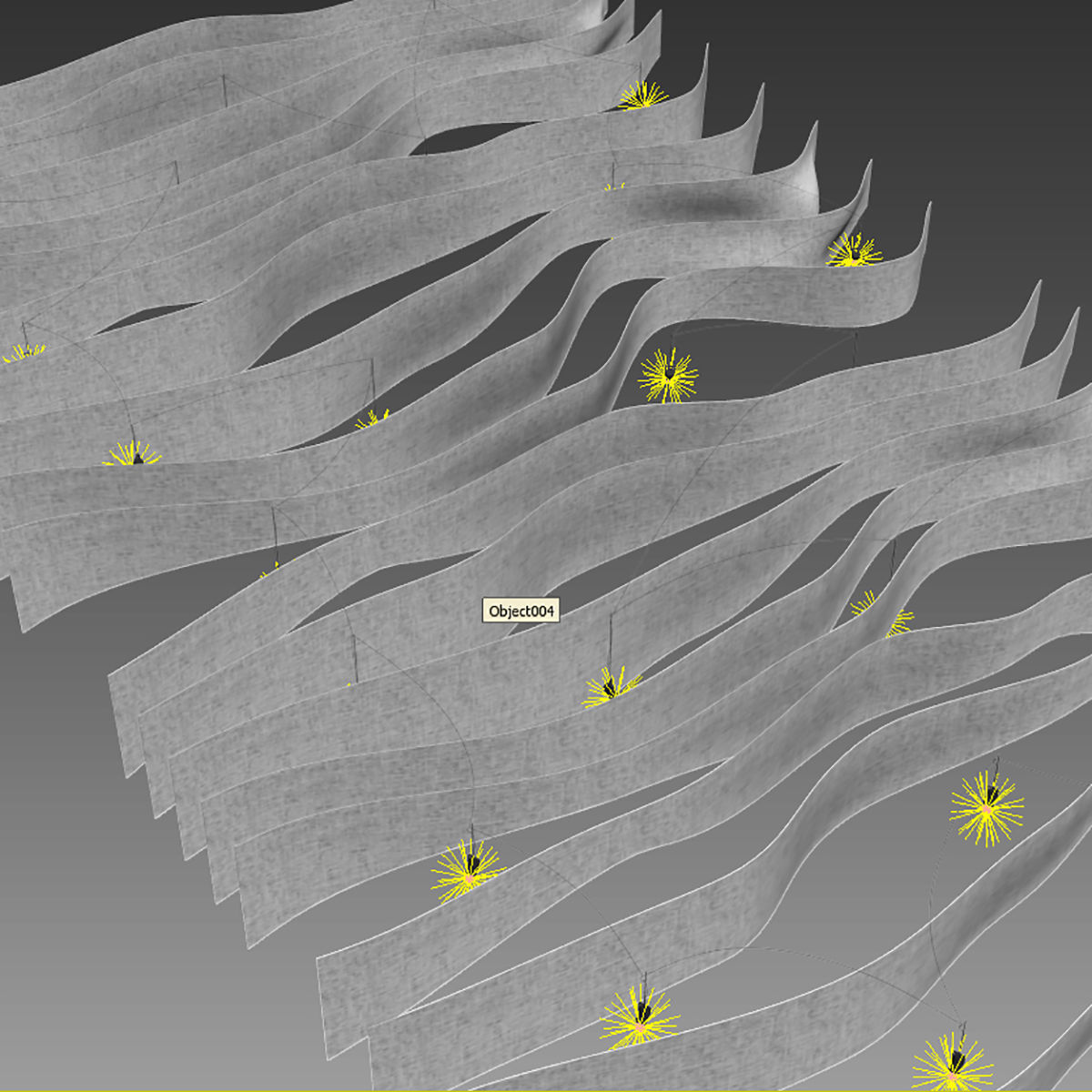 Fabric suspended ceiling 1 3D model_5