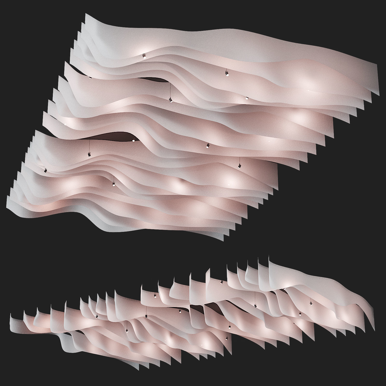 Fabric suspended ceiling 1 3D model_3