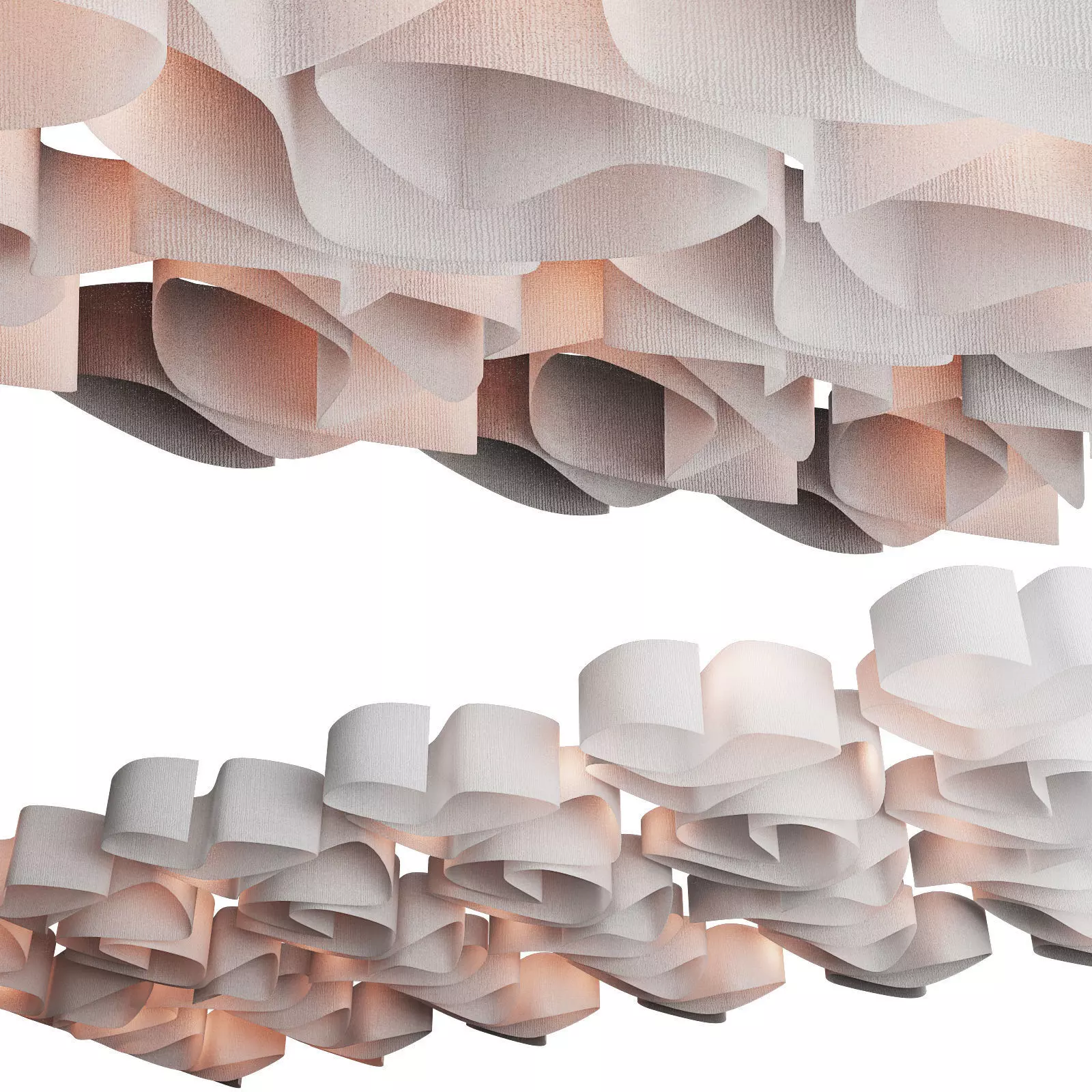 Fabric suspended ceiling 2 3D model