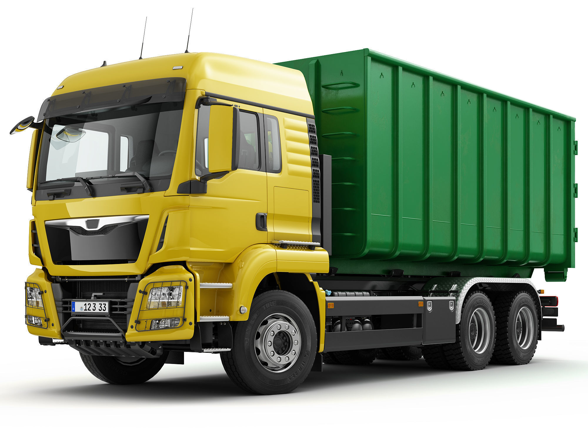 Multilift Truck 6X4 3D model_6