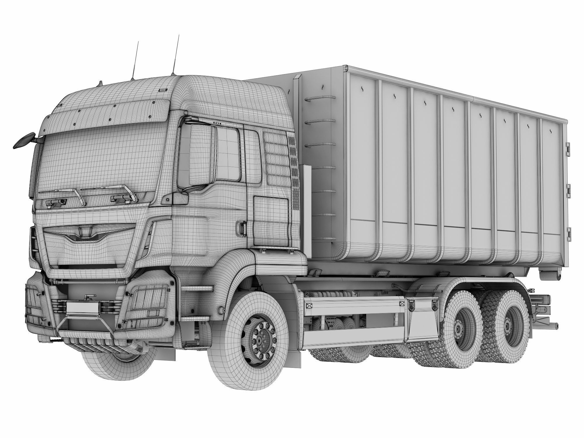 Multilift Truck 6X4 3D model_22