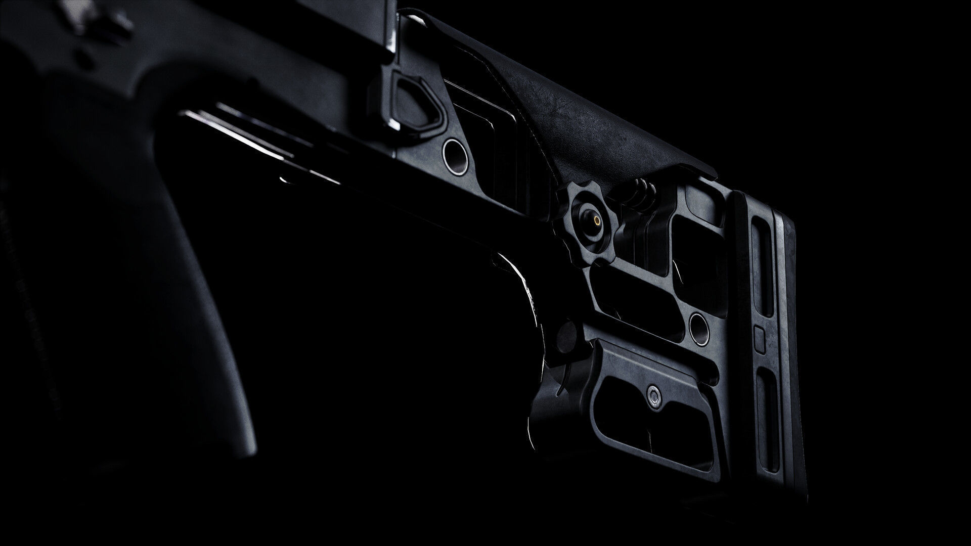 Barrett MRAD Low-poly 3D model_8