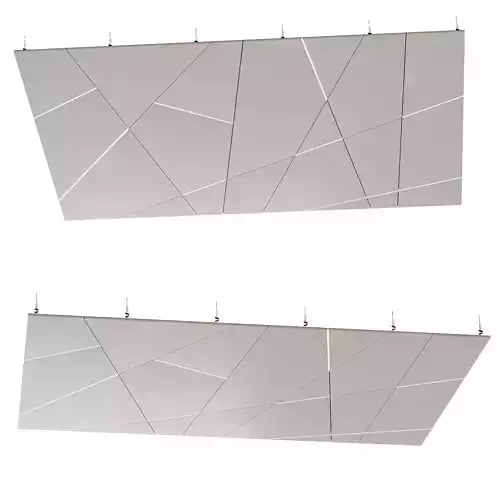 Suspended ceiling with backlight 1 3D model