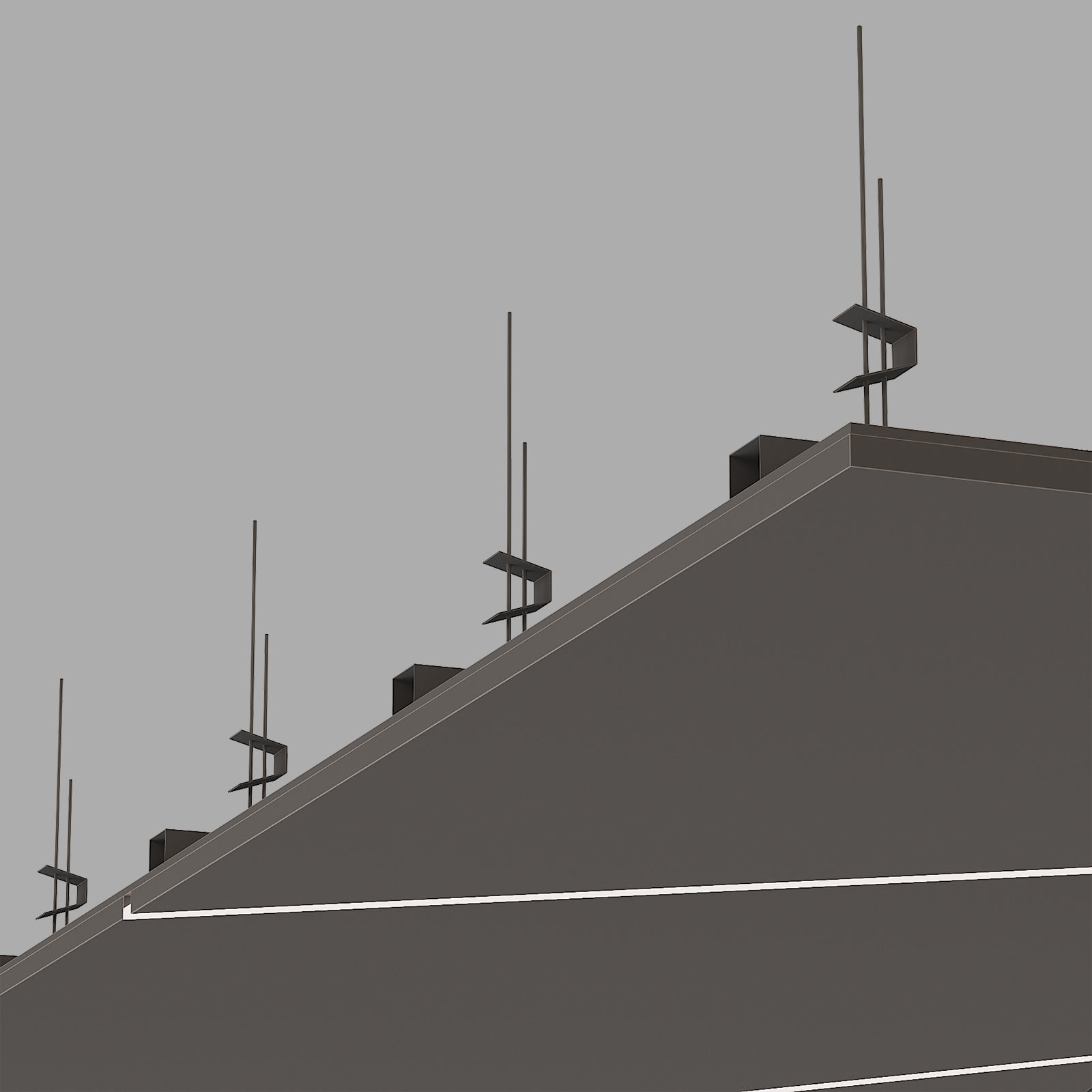 Suspended ceiling with backlight 1 3D model_3