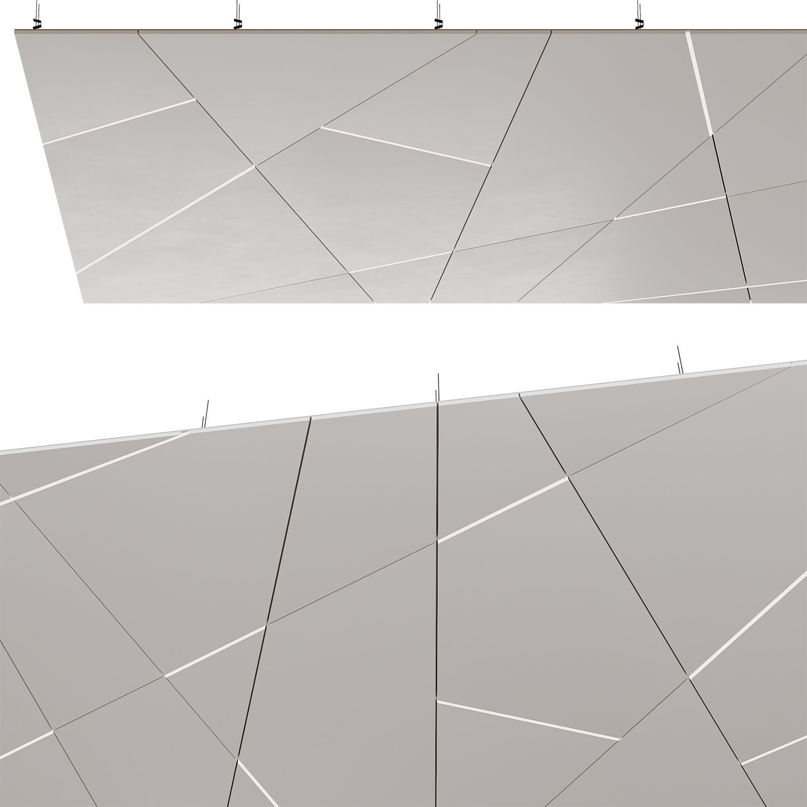 Suspended ceiling with backlight 1 3D model_1