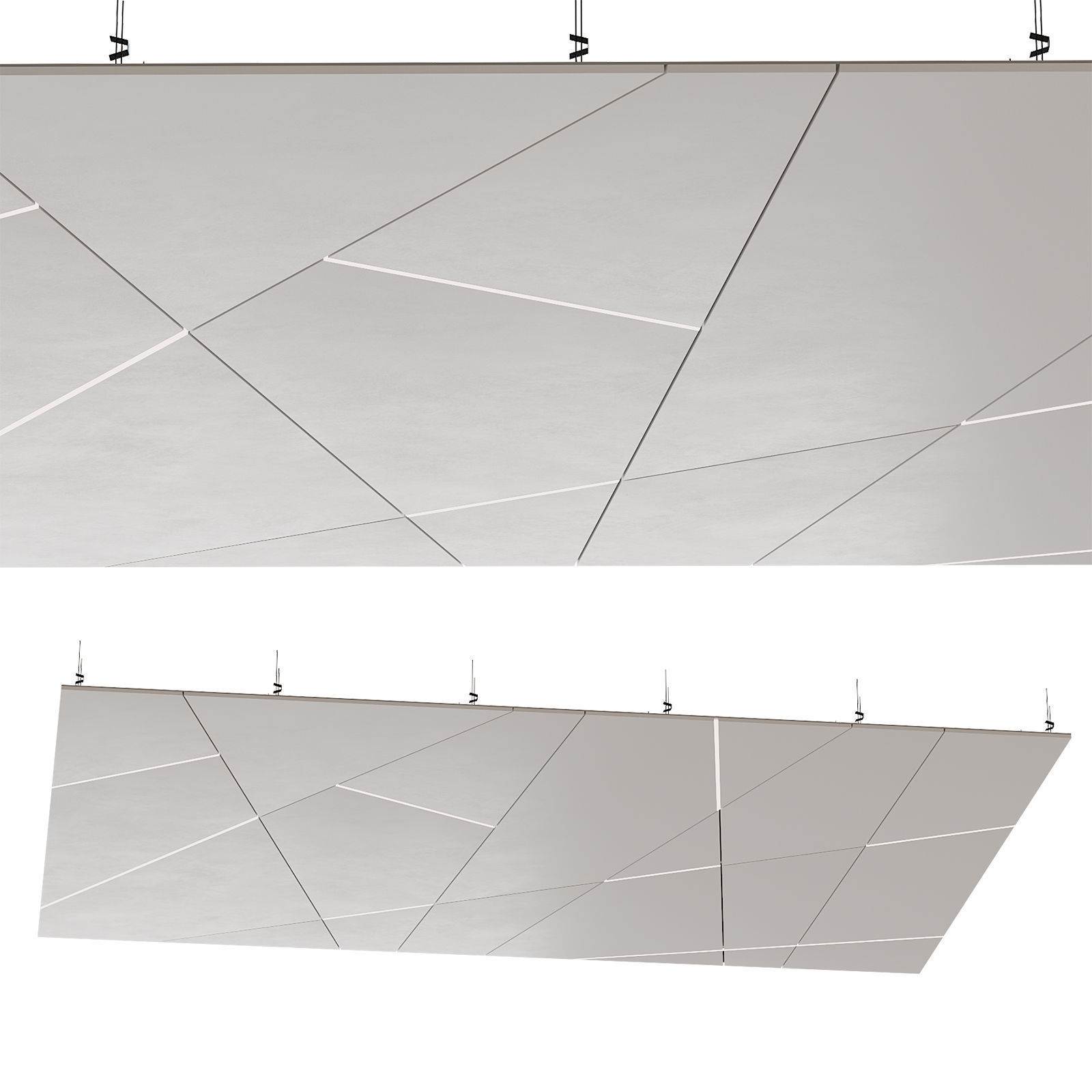 Suspended ceiling with backlight 1 3D model_2