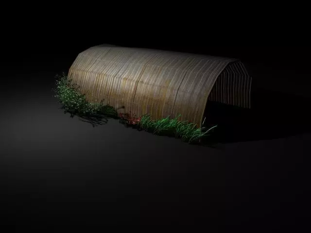 Old Metal Shelter Free low-poly 3D model
