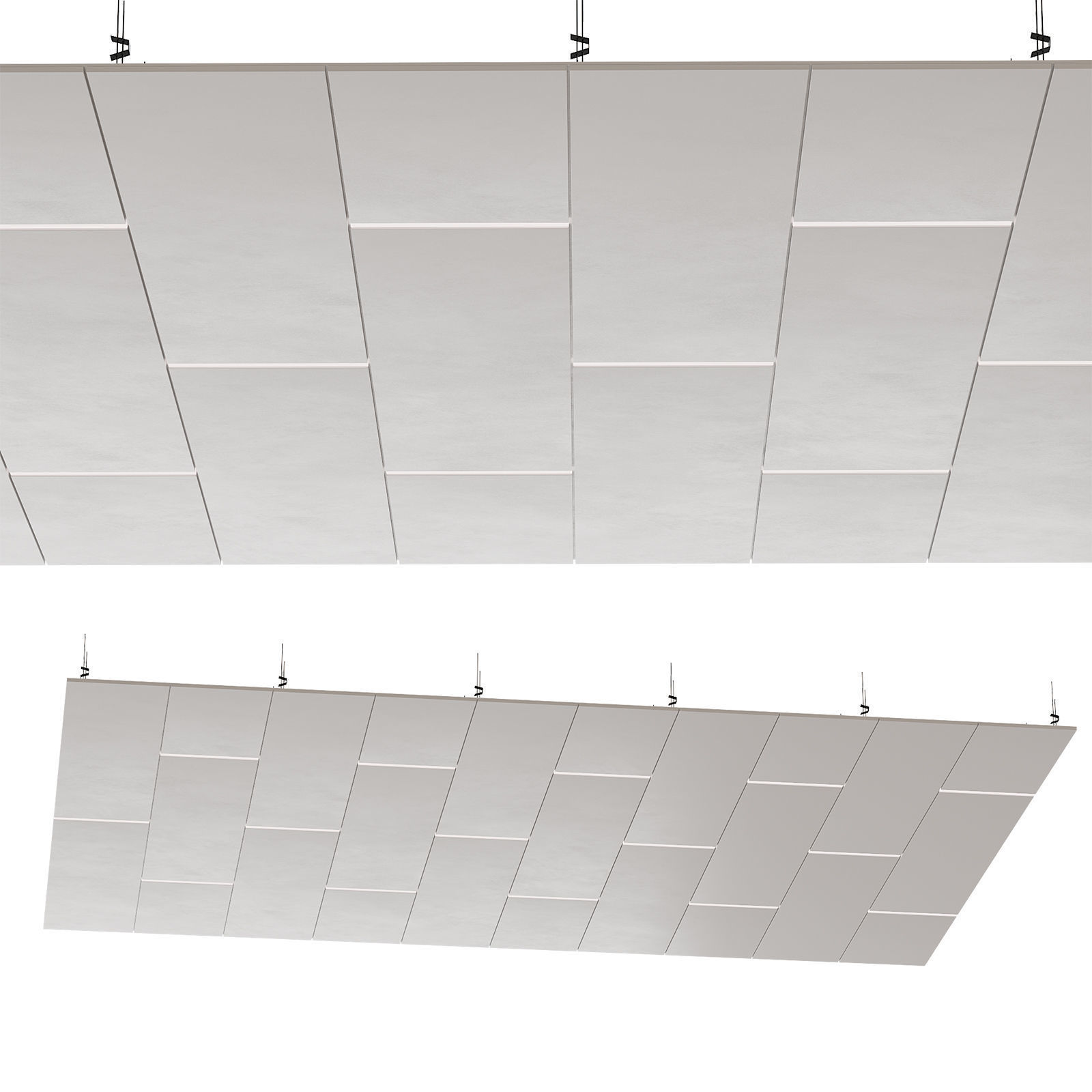 Suspended ceiling with backlight 5 3D model_2