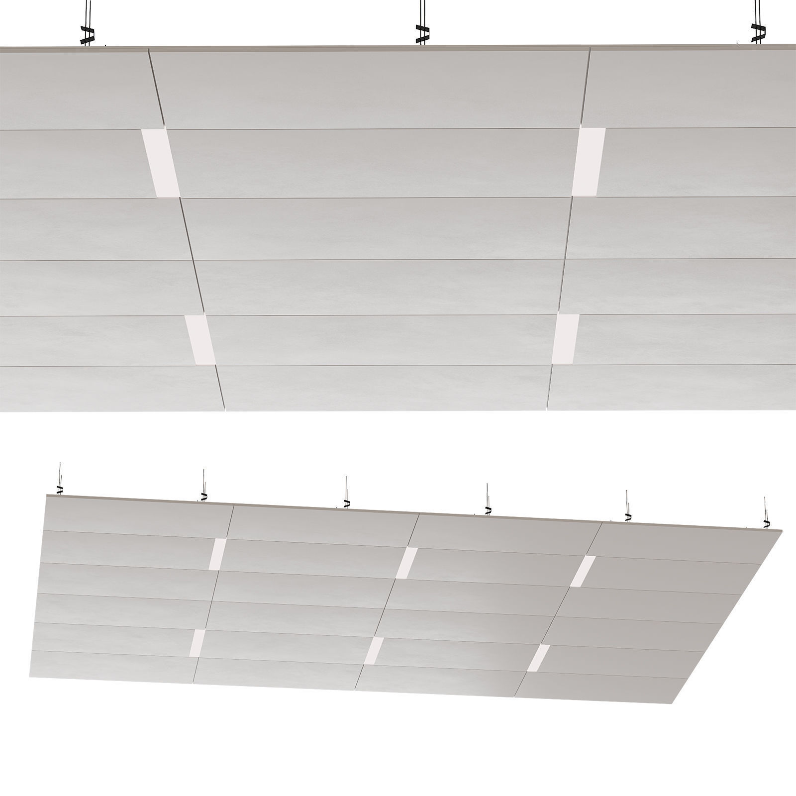 Suspended ceiling with backlight  17 3D model_3