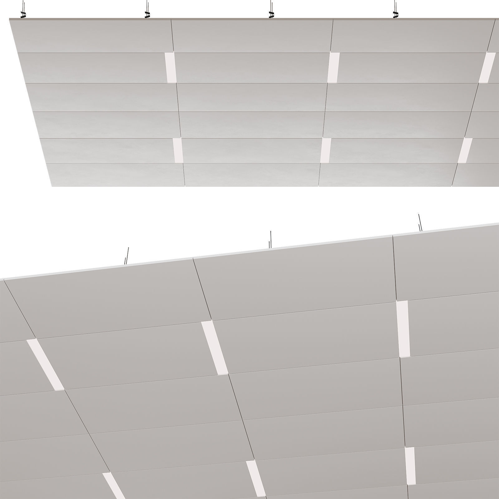 Suspended ceiling with backlight  17 3D model_2