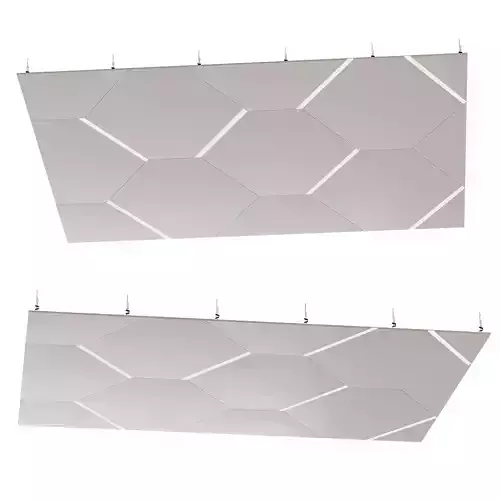 Suspended ceiling with backlight  28 3D model