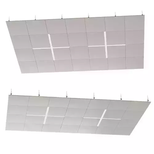 Suspended ceiling with backlight  25 3D model