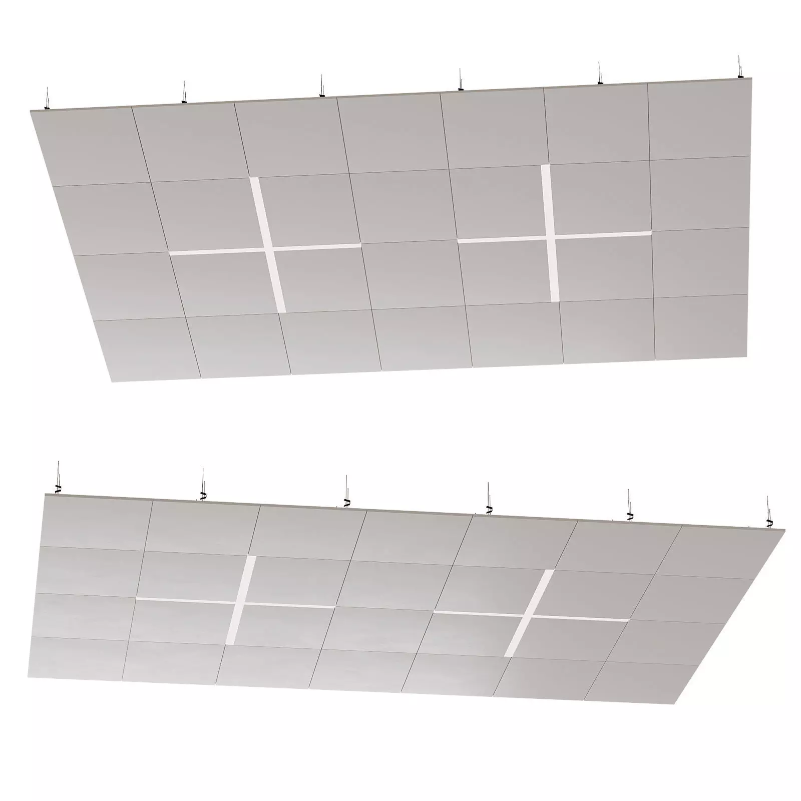 Suspended ceiling with backlight 25 3D model