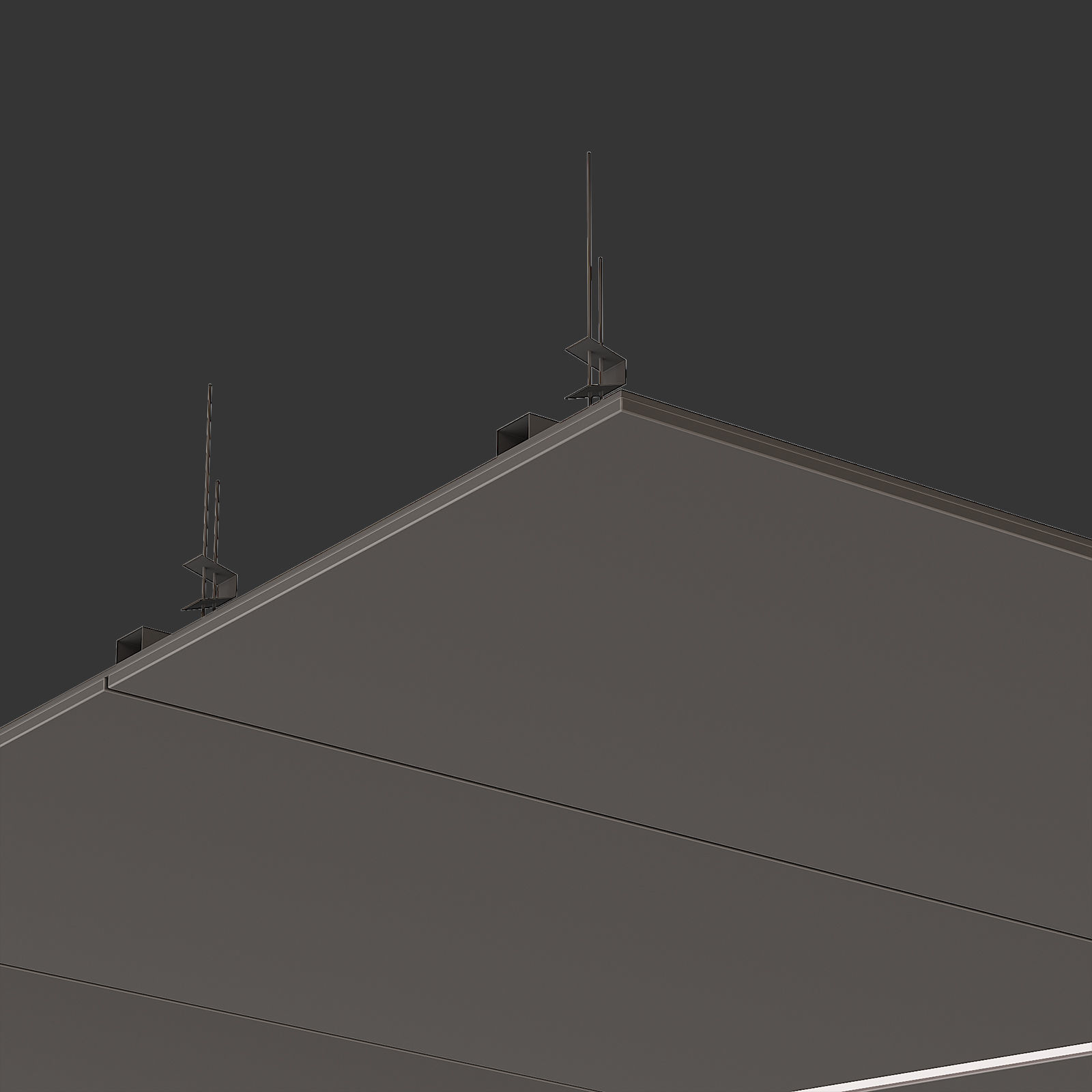 Suspended ceiling with backlight 23 3D model_4