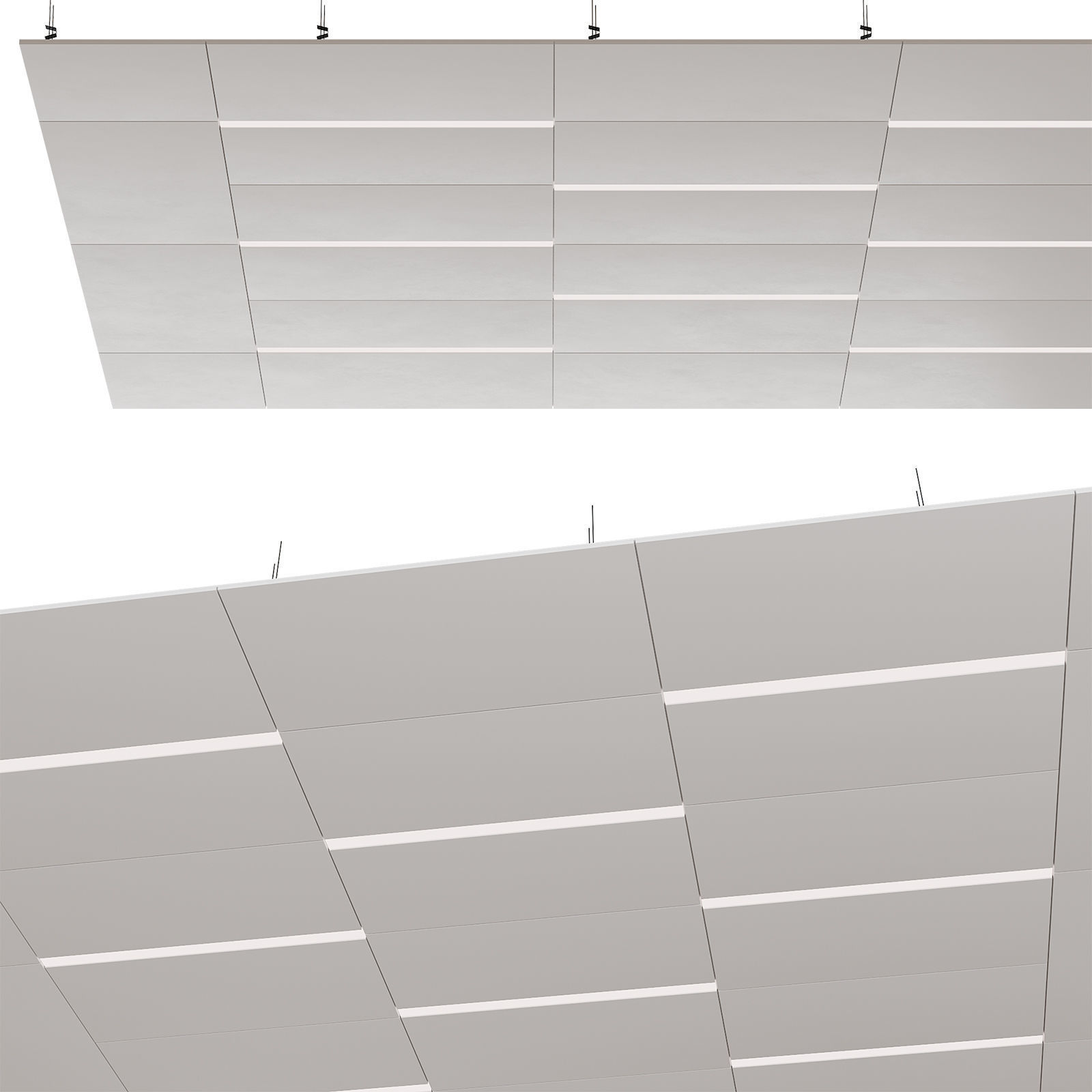 Suspended ceiling with backlight  21 3D model_2