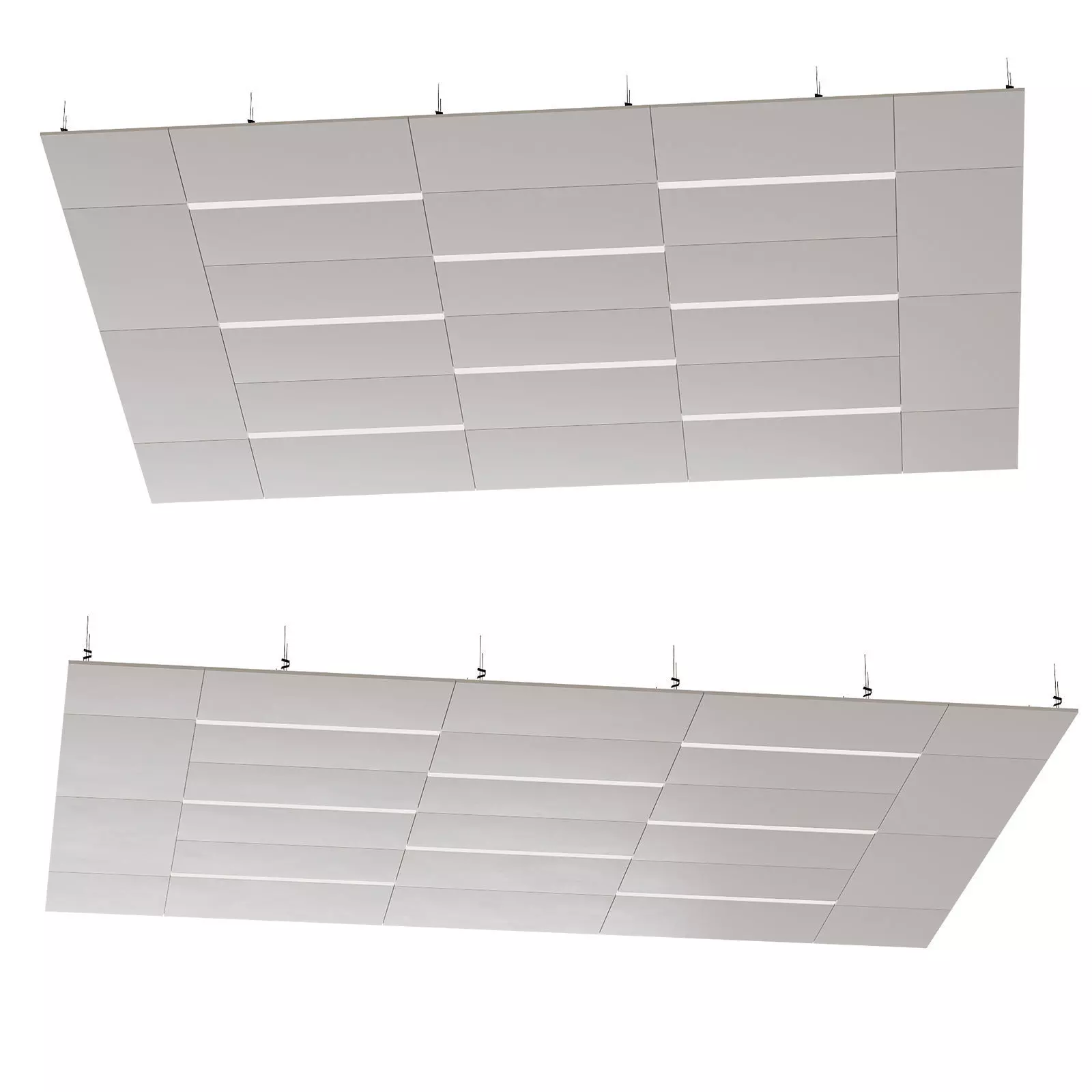 Suspended ceiling with backlight  21 3D model_0