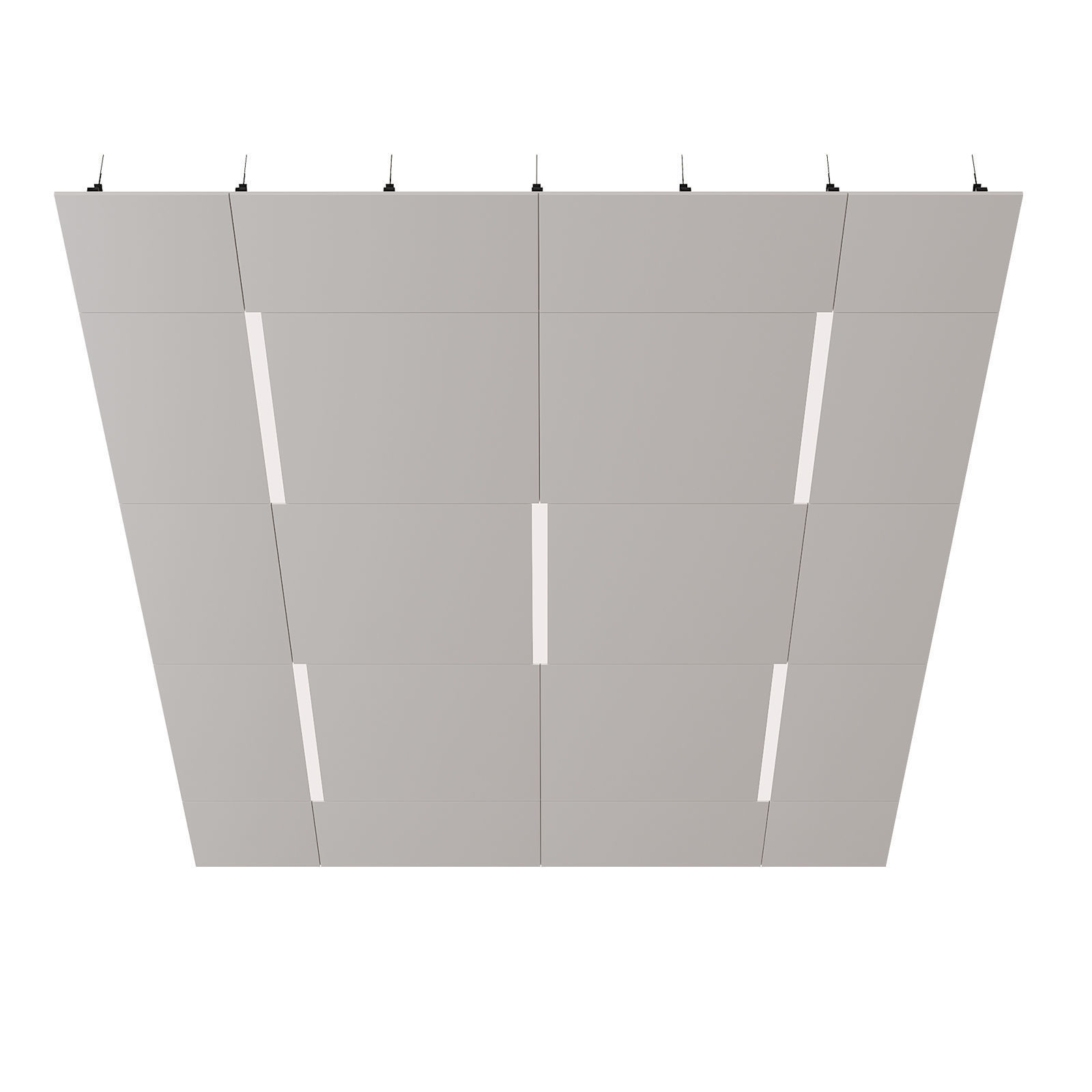 Suspended ceiling with backlight  20 3D model_1