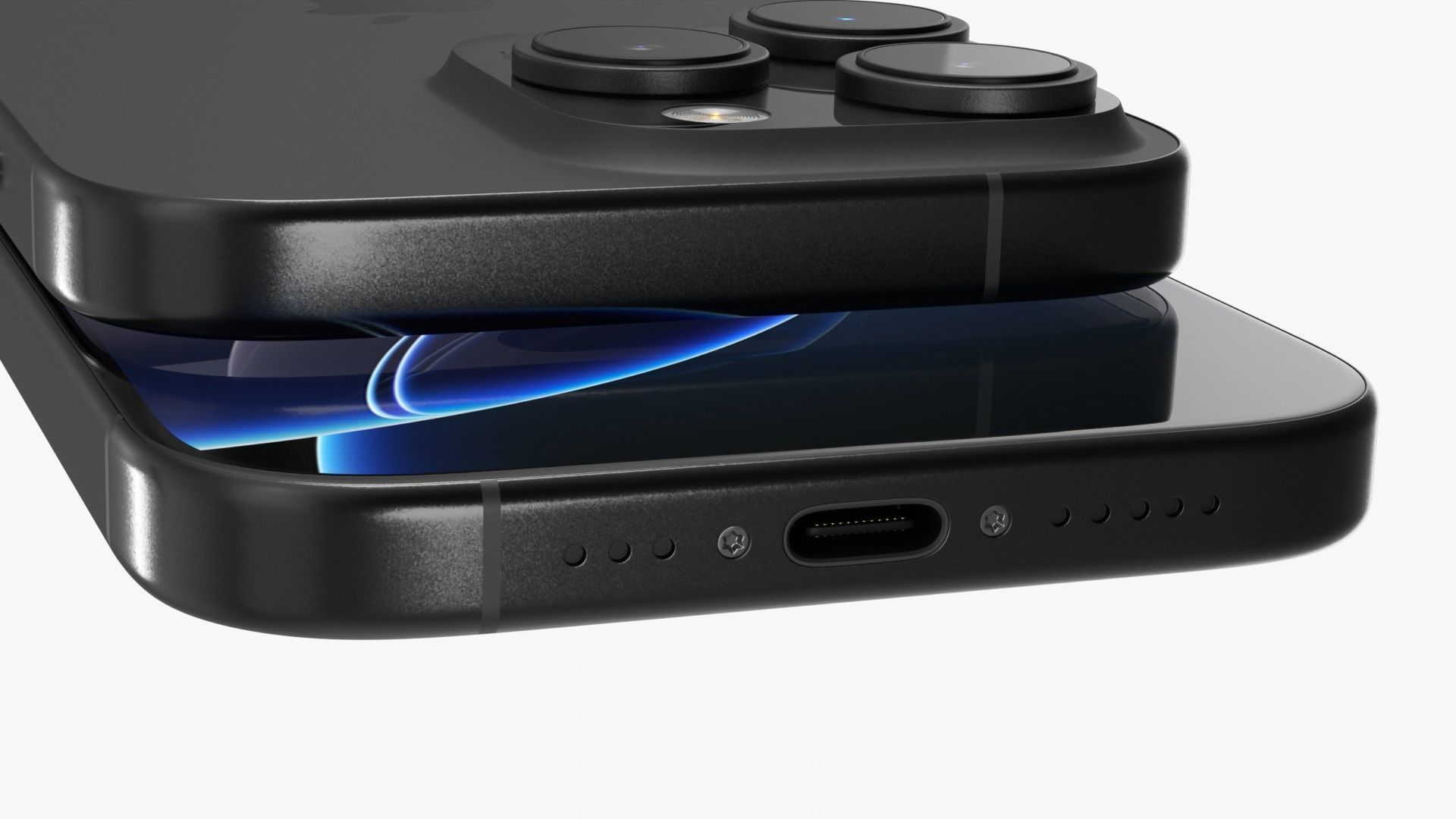 Apple iPhone 16 Pro Black Titanium 3D model_7