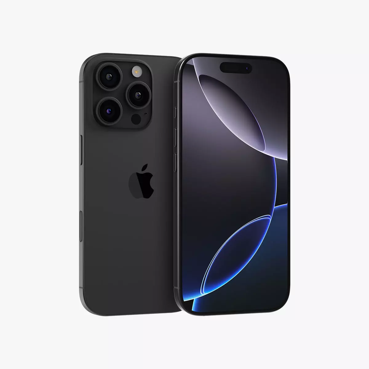 Apple iPhone 16 Pro Black Titanium 3D model_0