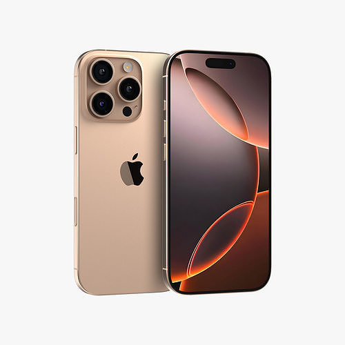 Apple iPhone 16 Pro Desert Titanium 3D model