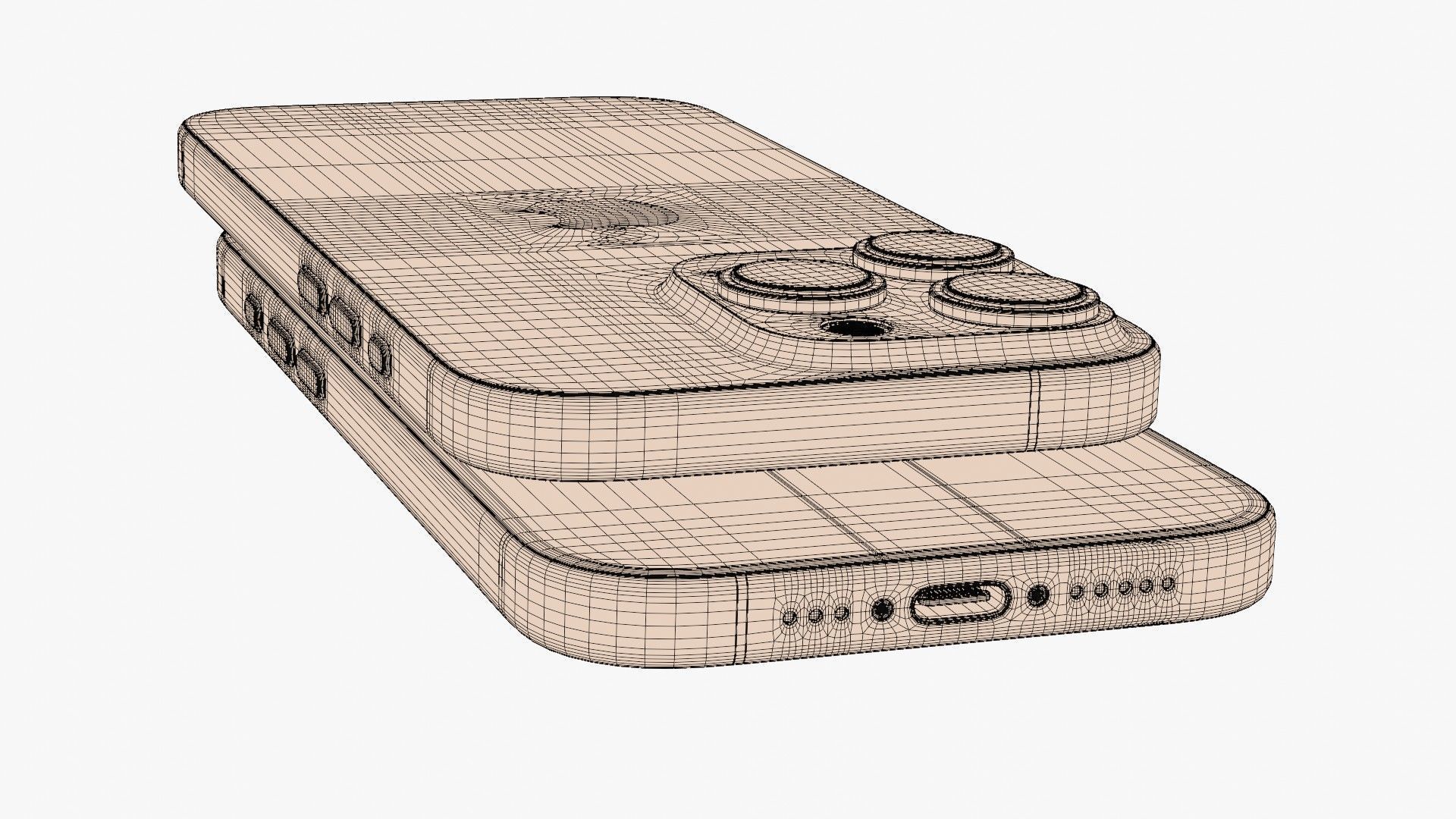 Apple iPhone 16 Pro Desert Titanium 3D model_17