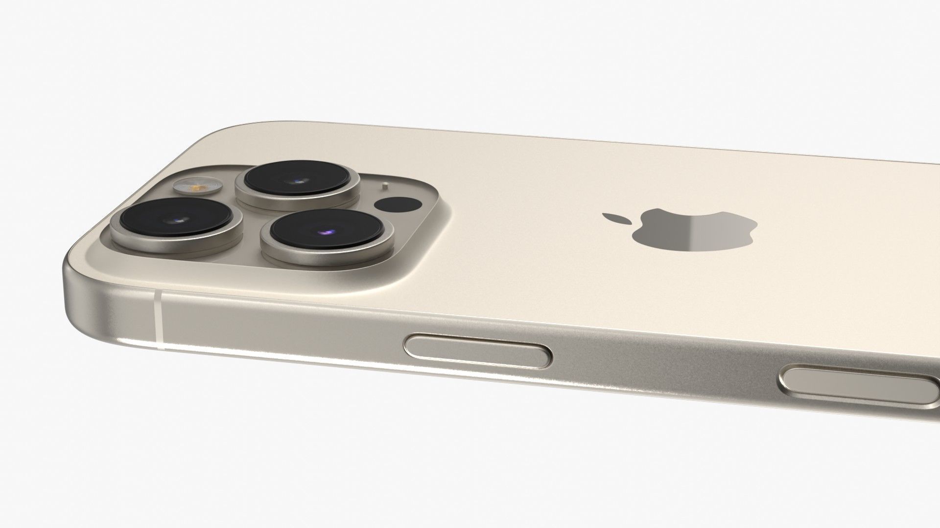 Apple iPhone 16 Pro Natural Titanium 3D model_5