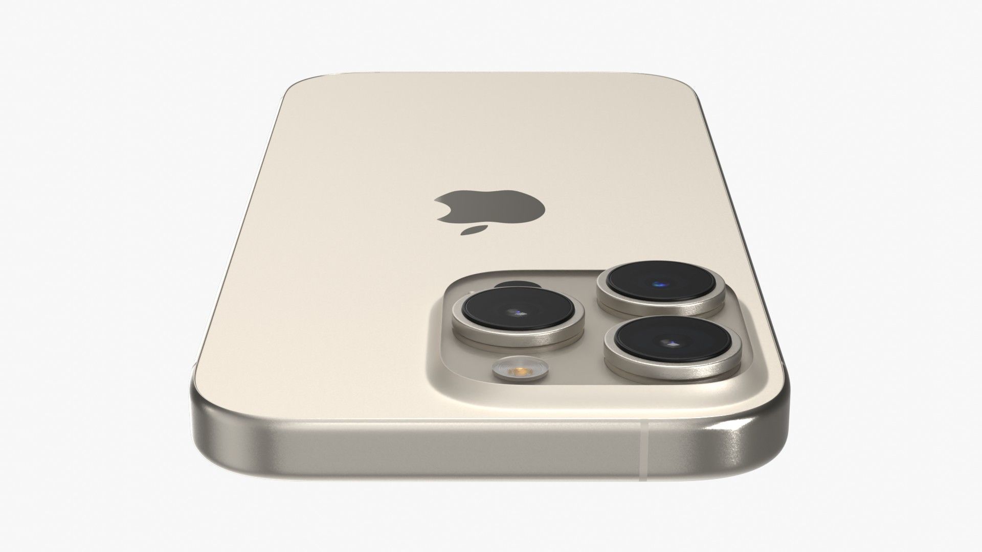 Apple iPhone 16 Pro Natural Titanium 3D model_4