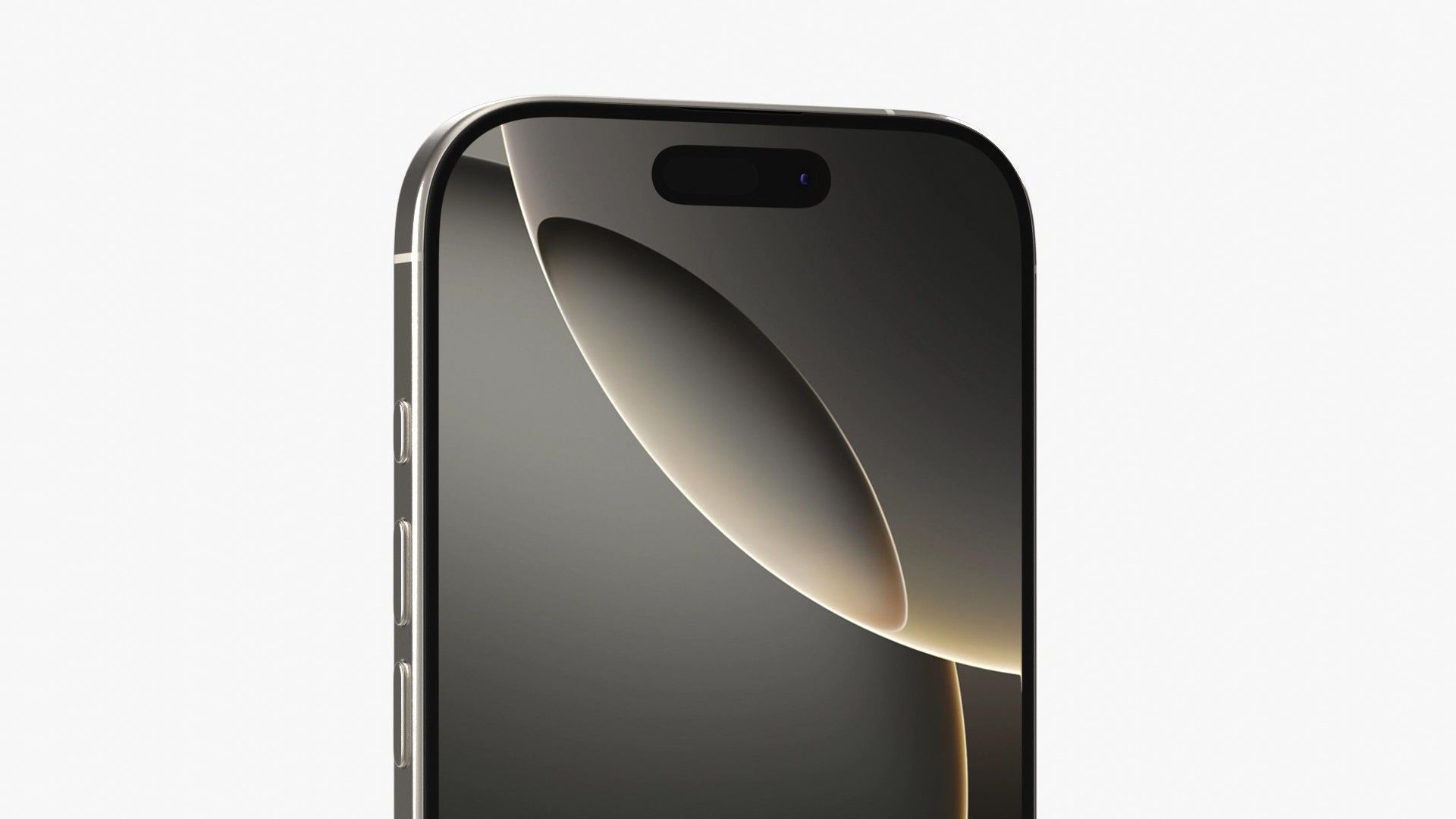 Apple iPhone 16 Pro Natural Titanium 3D model_6