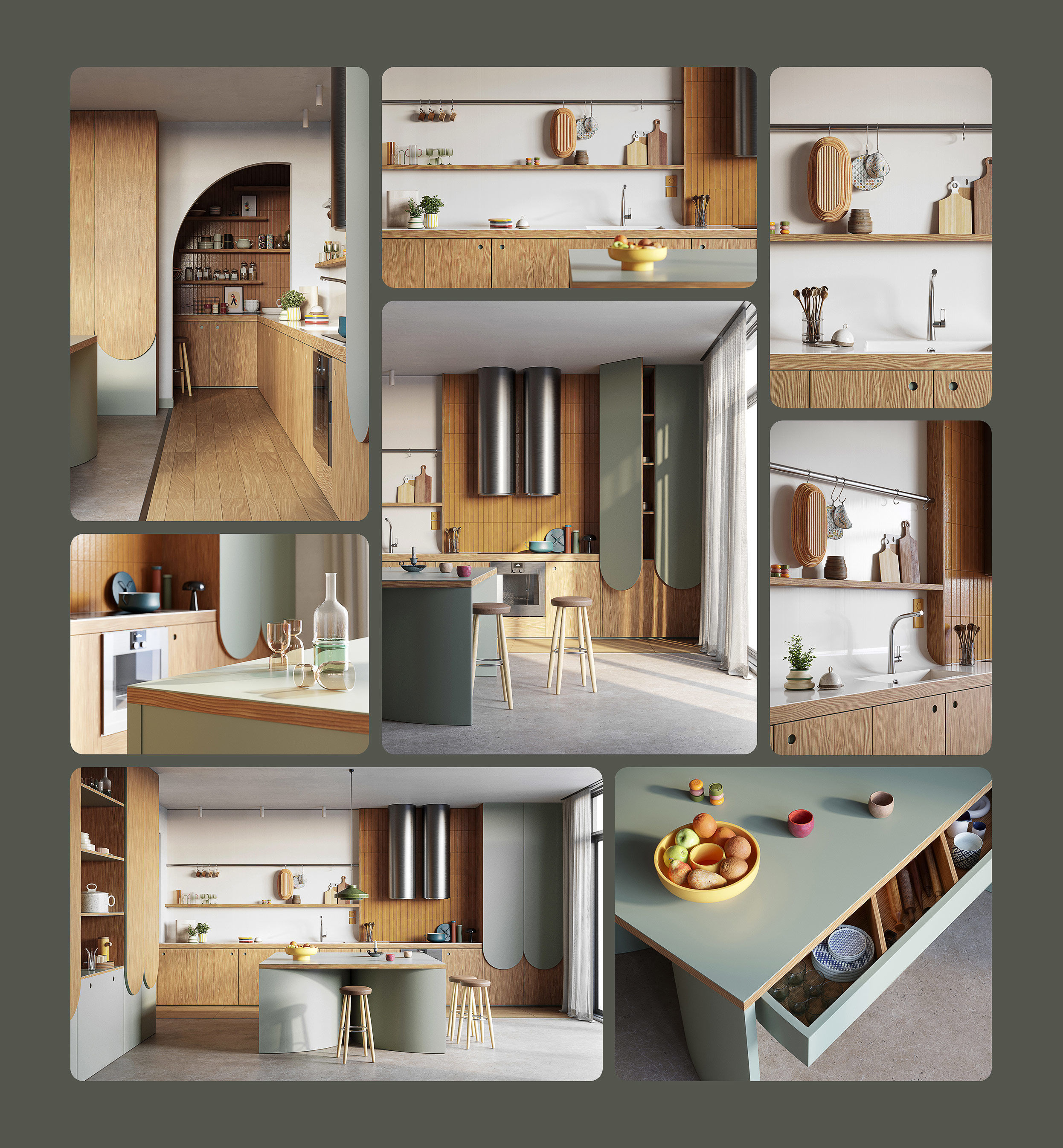 Stardust Kitchen interior scene 3D model_20