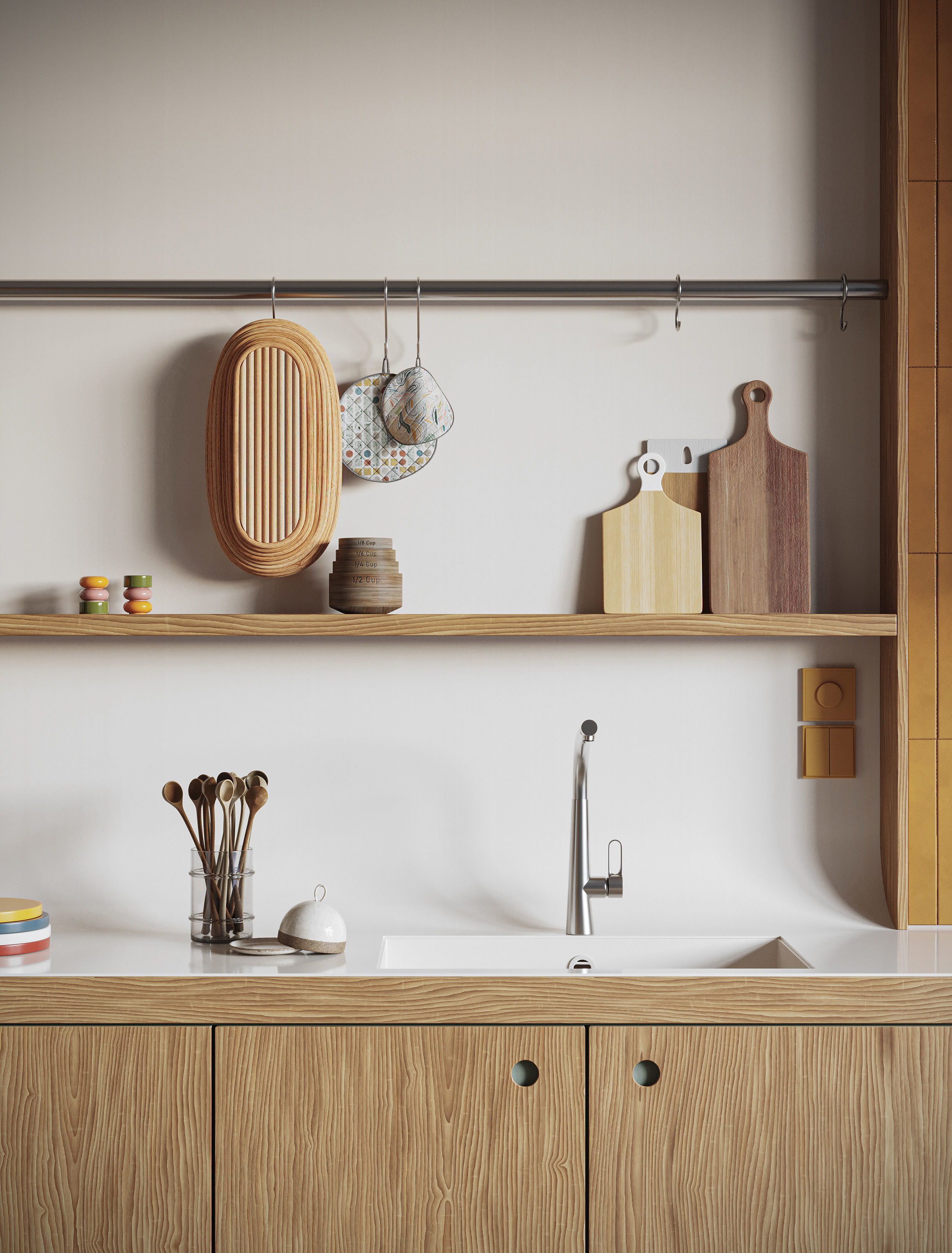 Stardust Kitchen interior scene 3D model_2