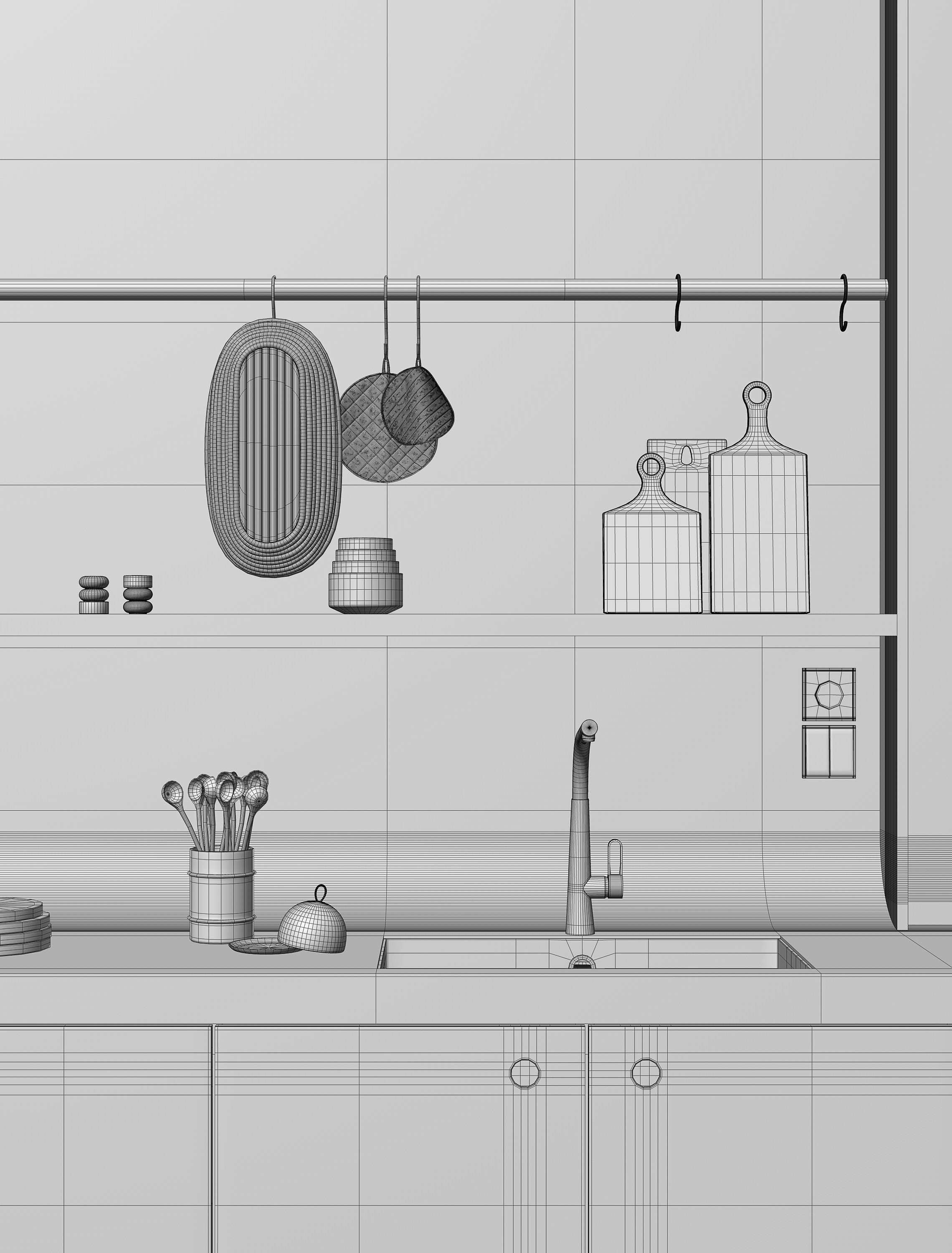 Stardust Kitchen interior scene 3D model_17