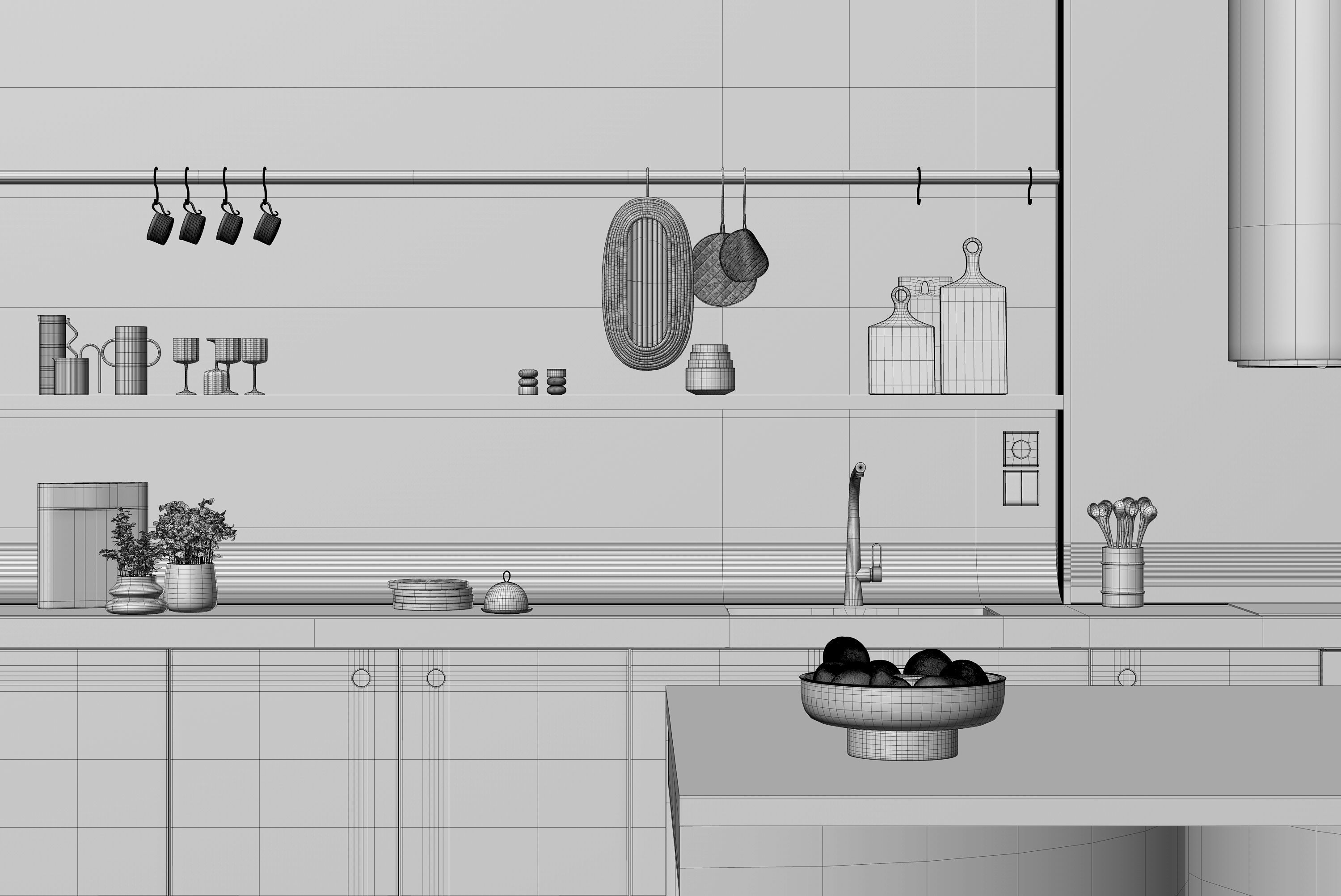 Stardust Kitchen interior scene 3D model_11