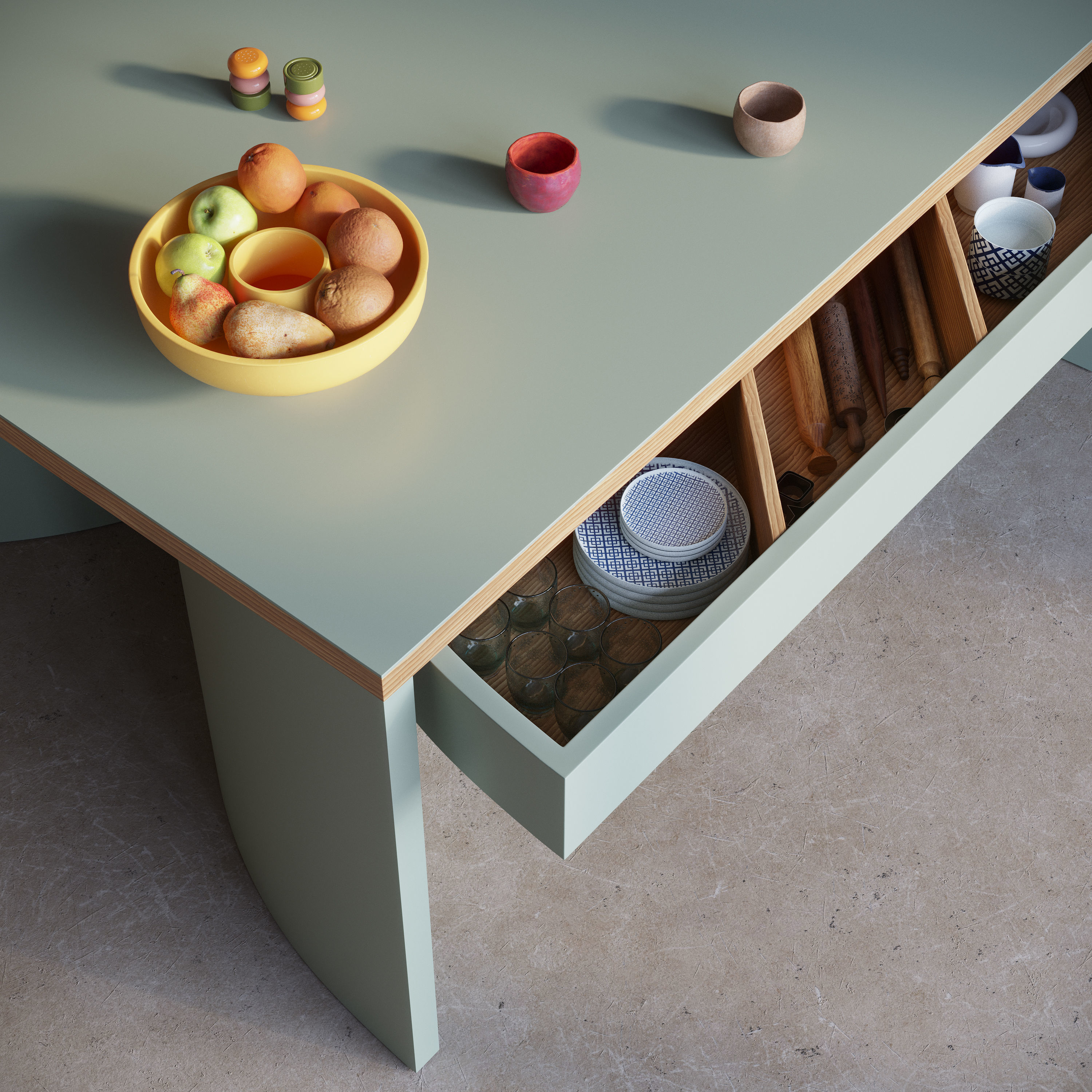 Stardust Kitchen interior scene 3D model_9