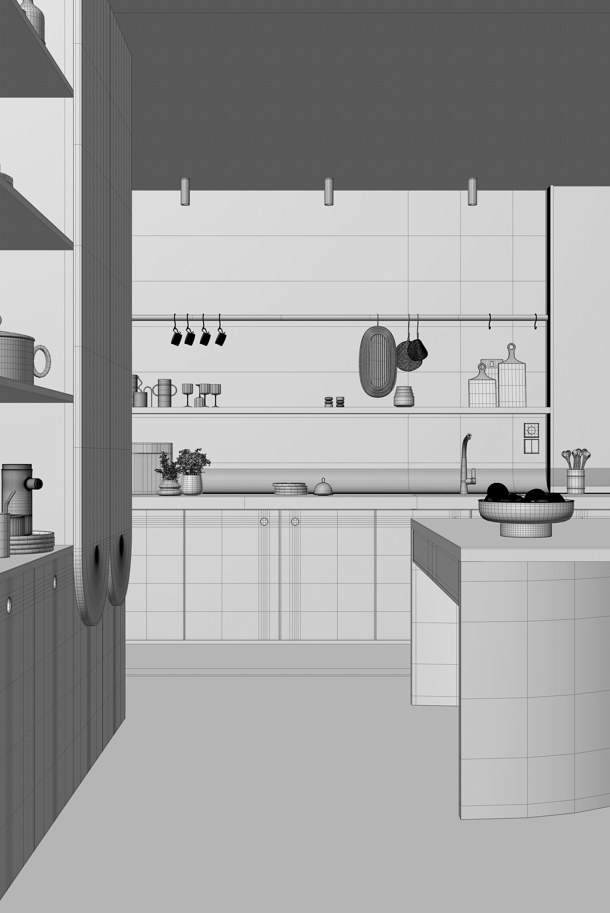 Stardust Kitchen interior scene 3D model_15