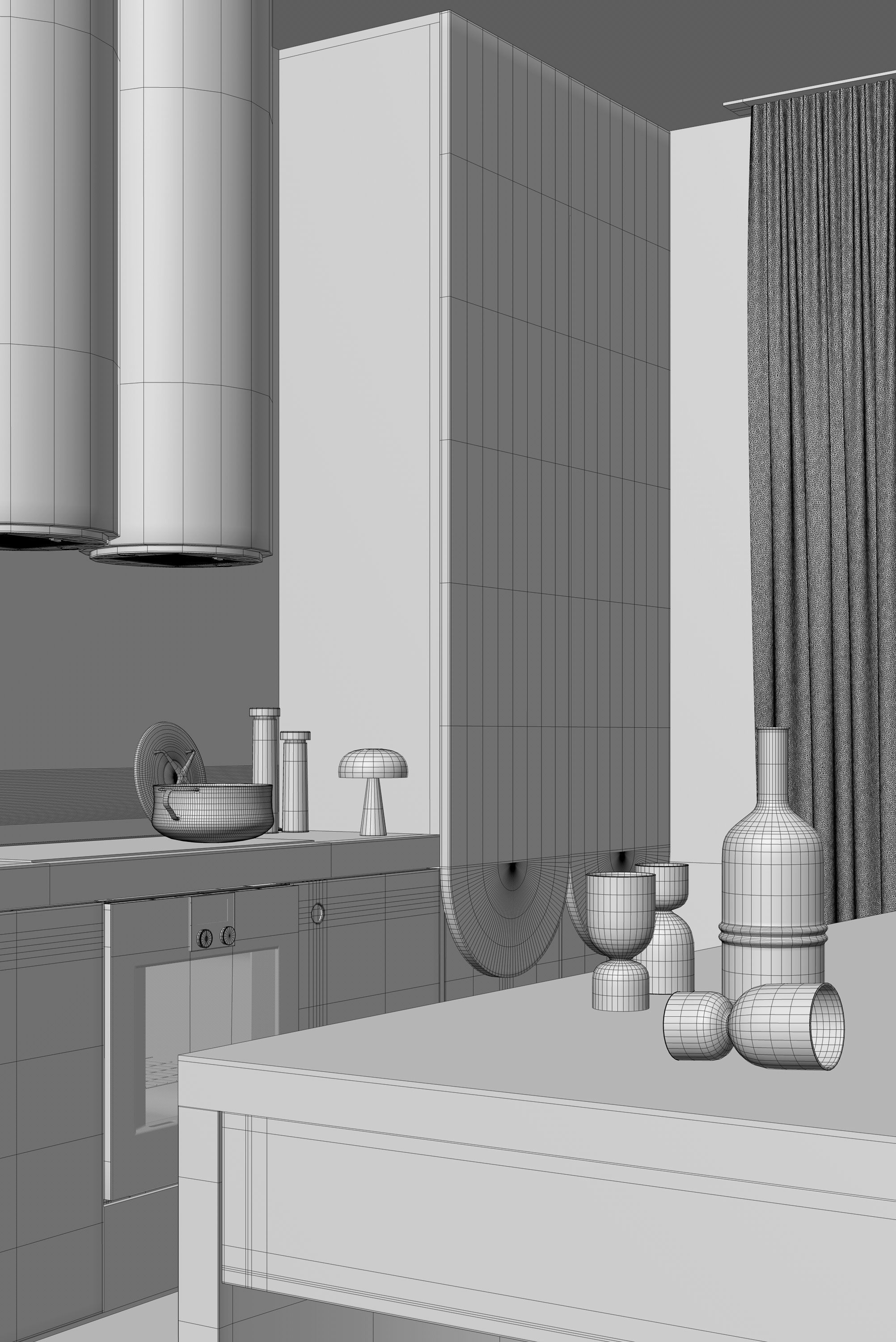 Stardust Kitchen interior scene 3D model_18