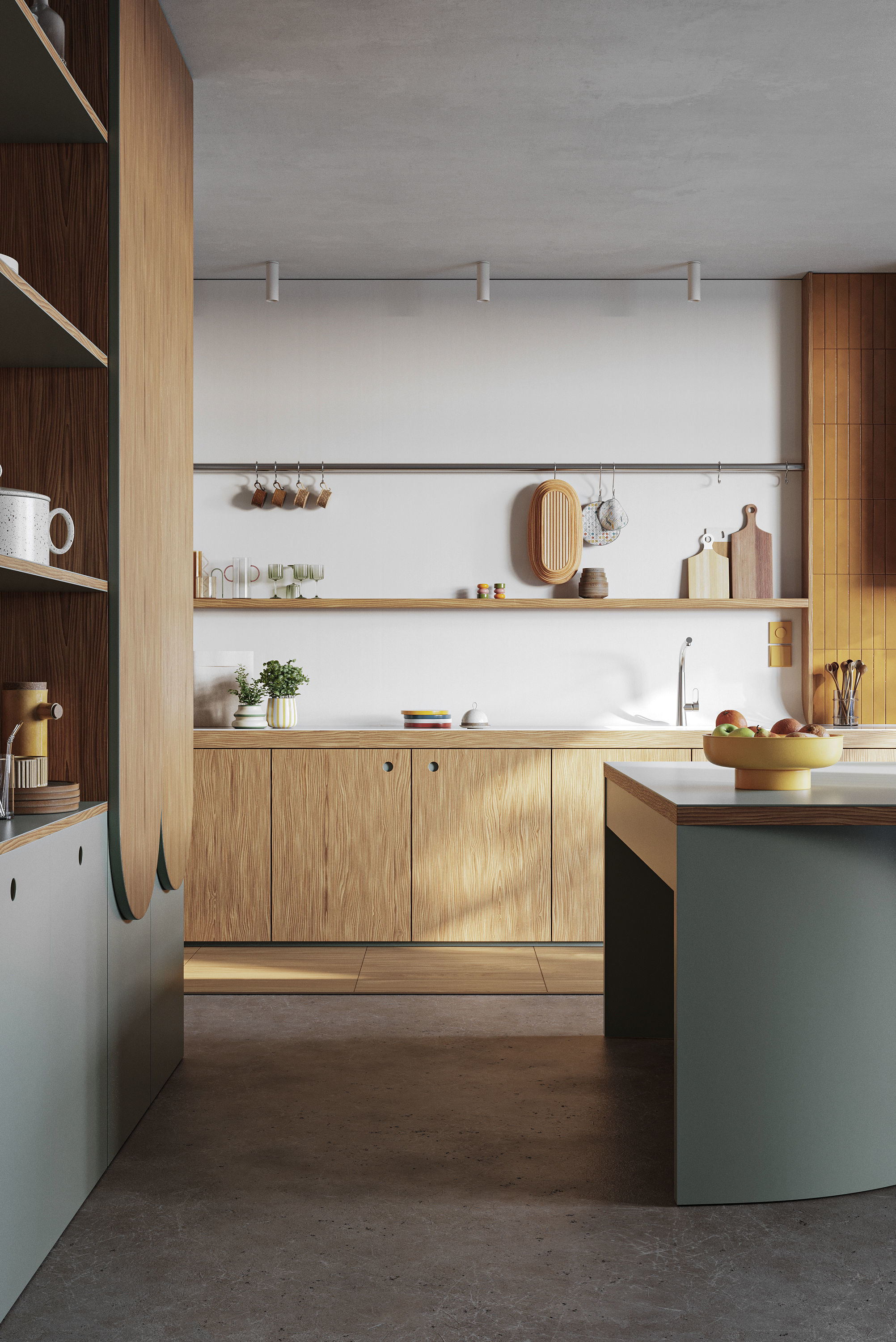 Stardust Kitchen interior scene 3D model_1