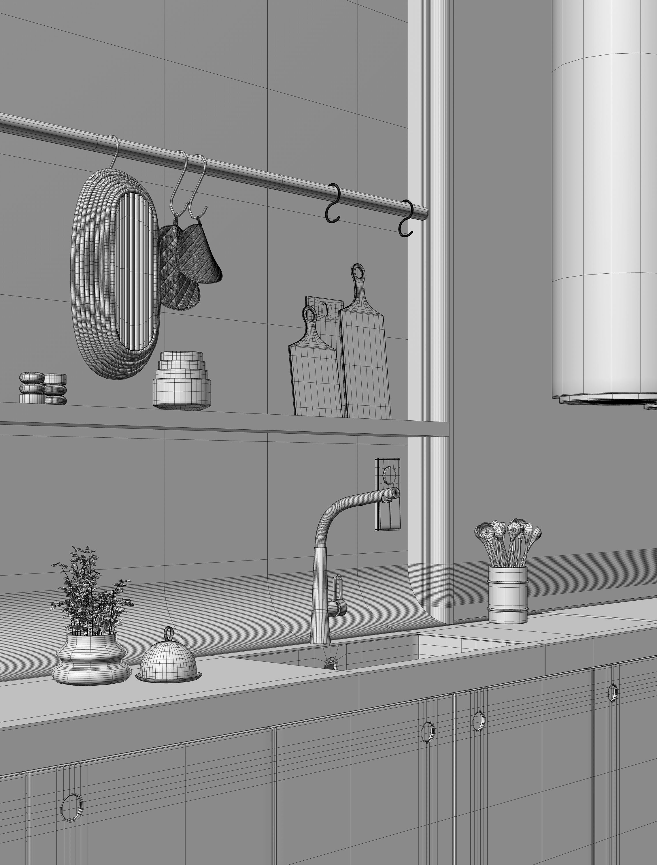 Stardust Kitchen interior scene 3D model_14