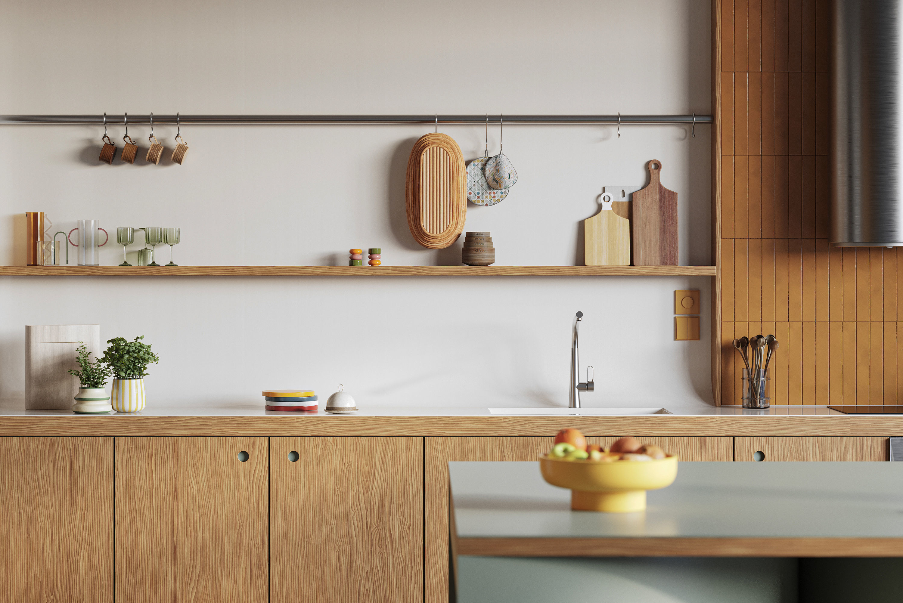 Stardust Kitchen interior scene 3D model_6