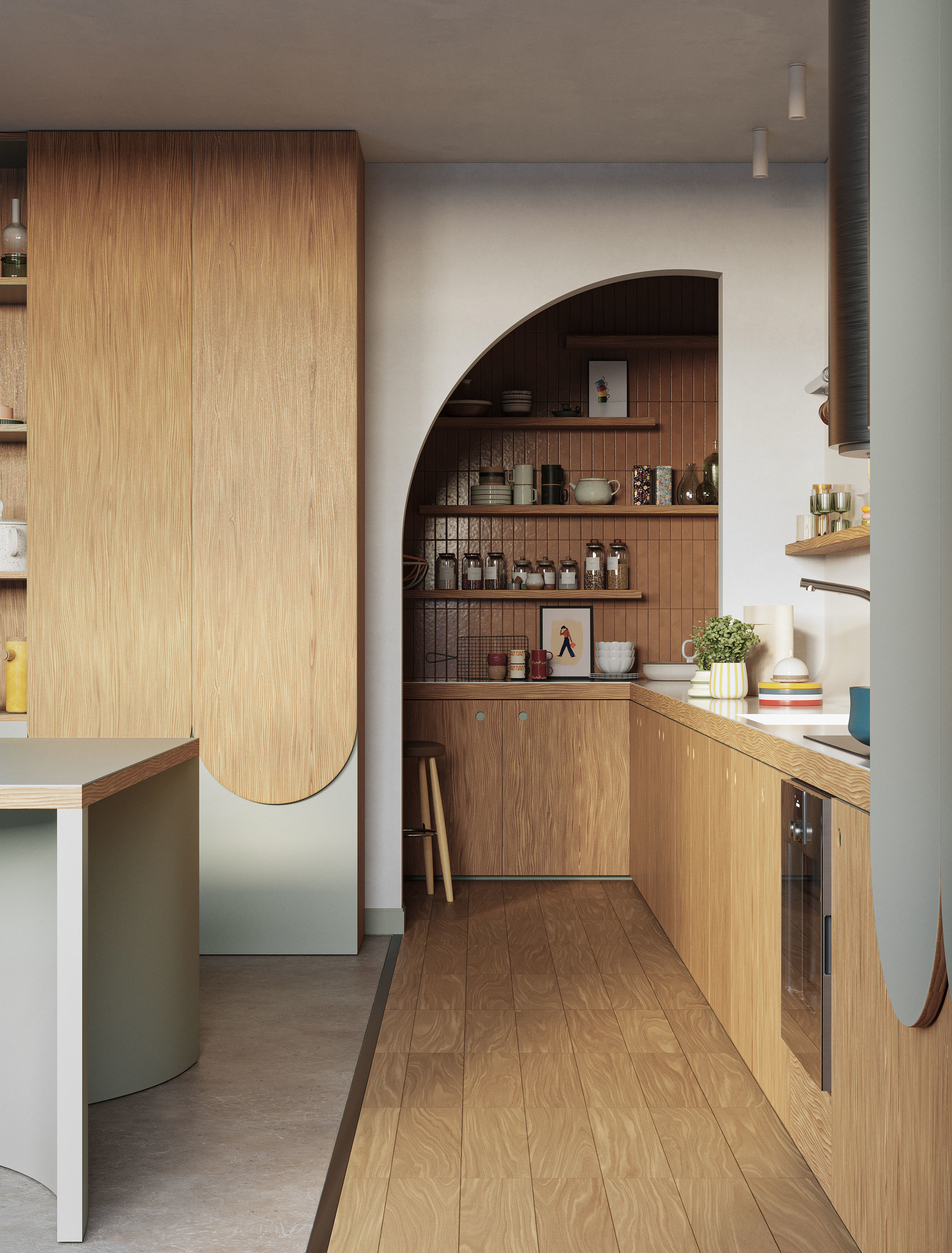 Stardust Kitchen interior scene 3D model_3