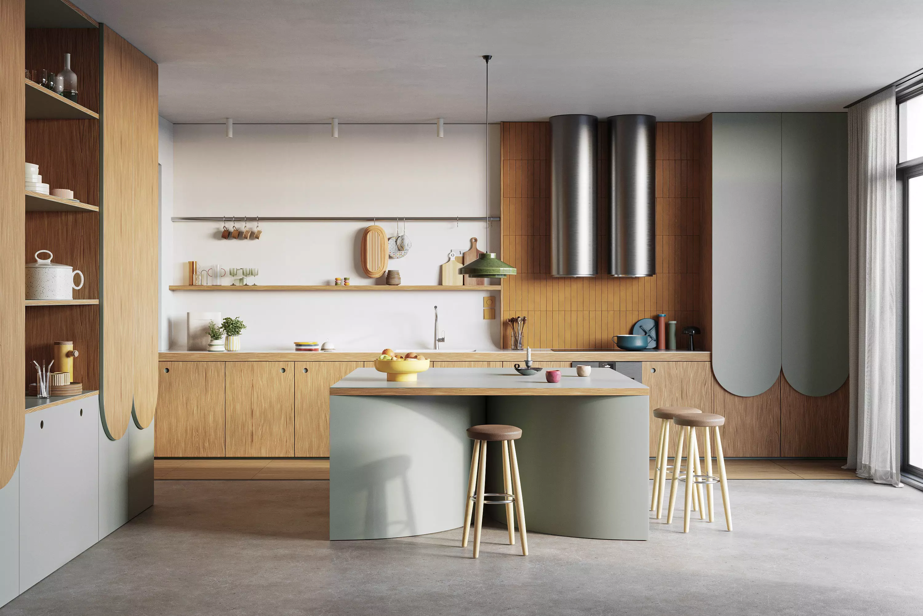 Stardust Kitchen interior scene 3D model