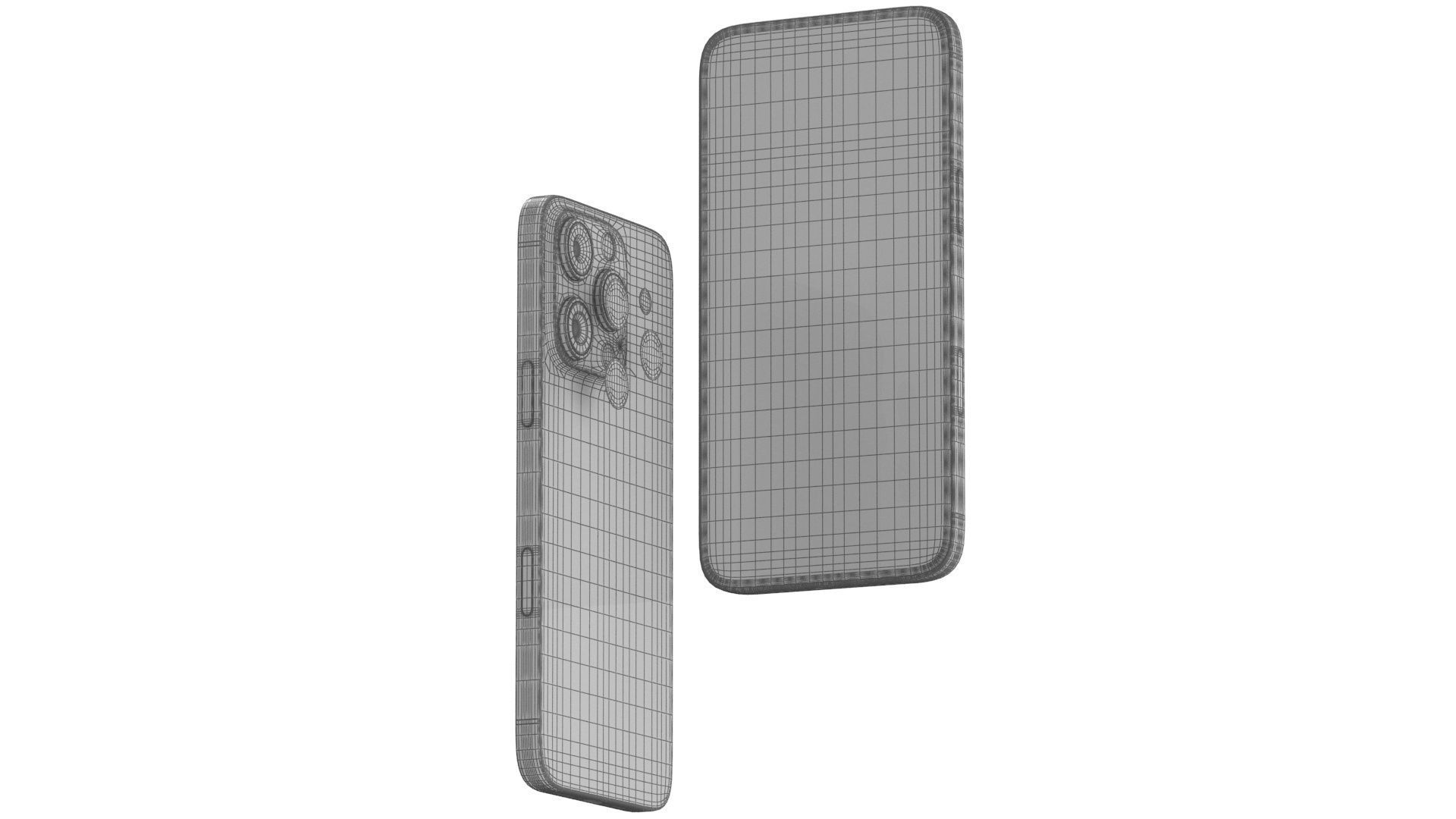 Apple iphone 16 pro desert 3D model_16