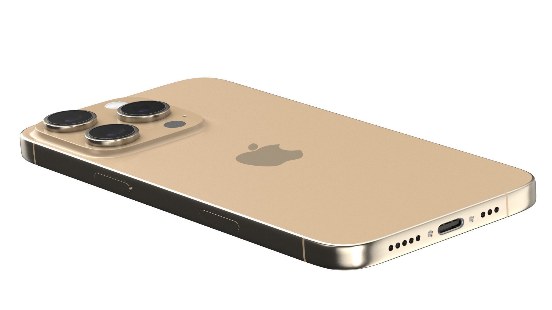 Apple iphone 16 pro desert 3D model_7