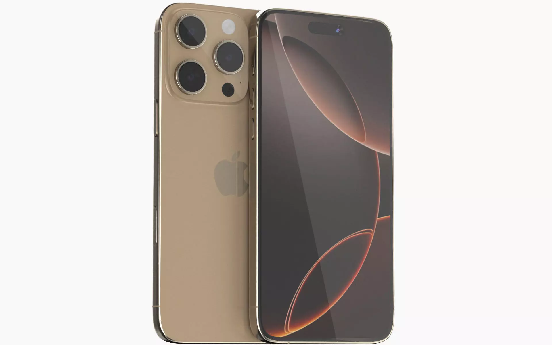 Apple iphone 16 pro desert 3D model_0