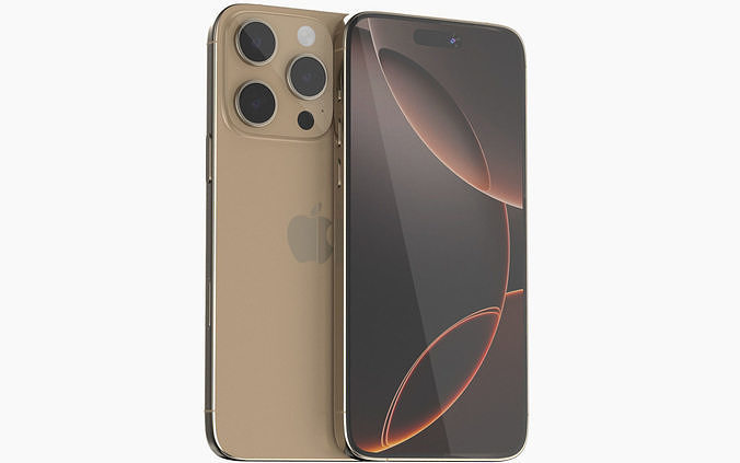 Apple iphone 16 pro desert 3D model