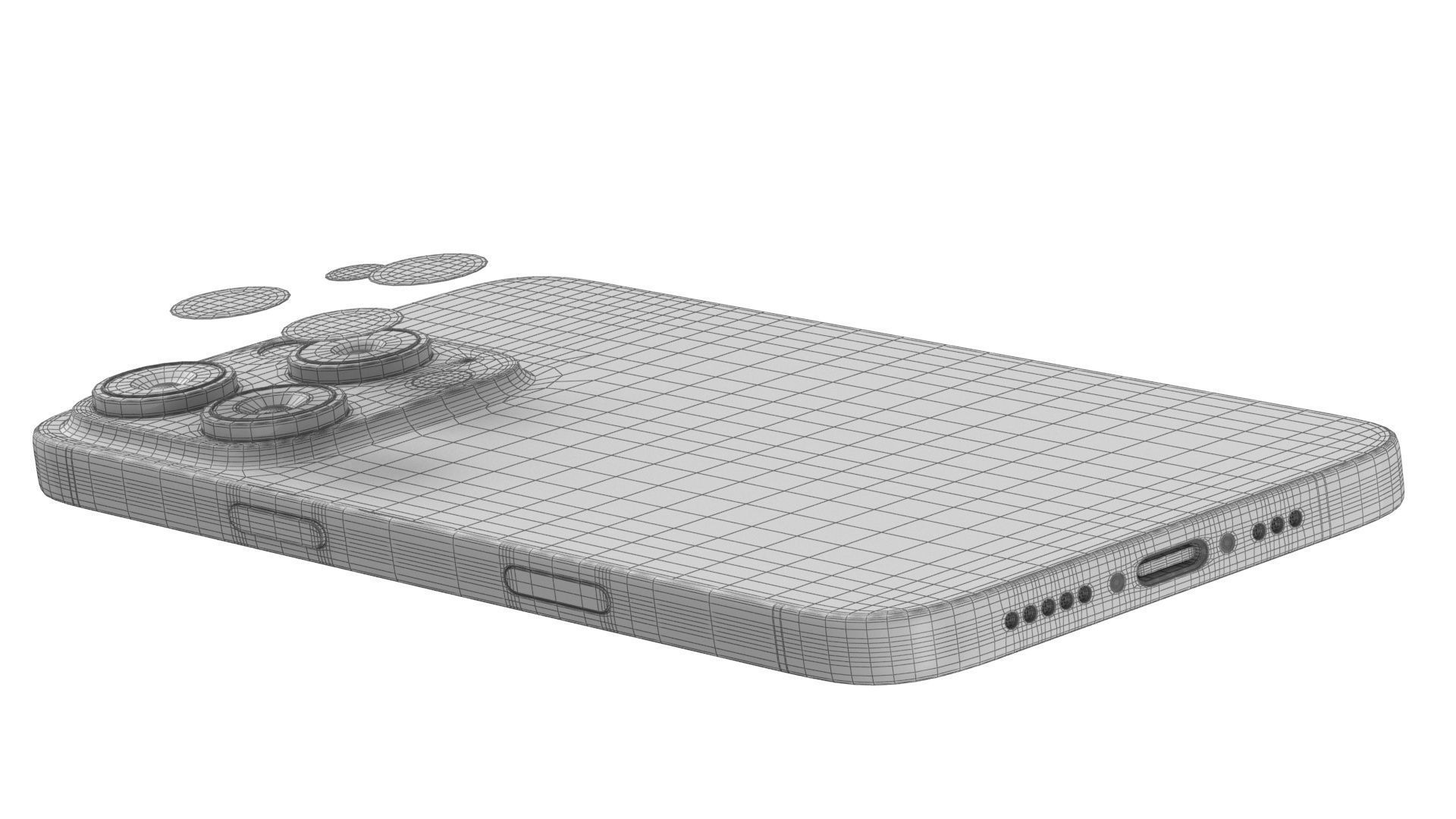 Apple iphone 16 pro desert 3D model_18